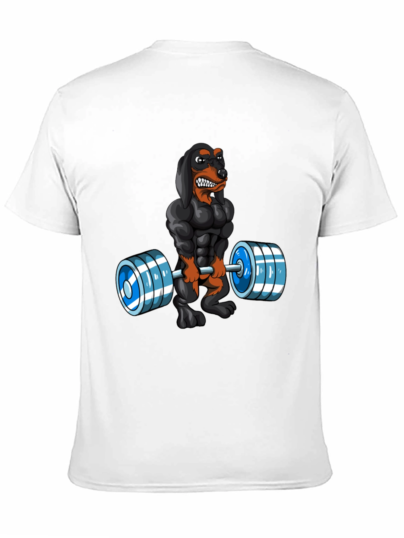 Weightlifting Dachshund Graphic T-Shirt