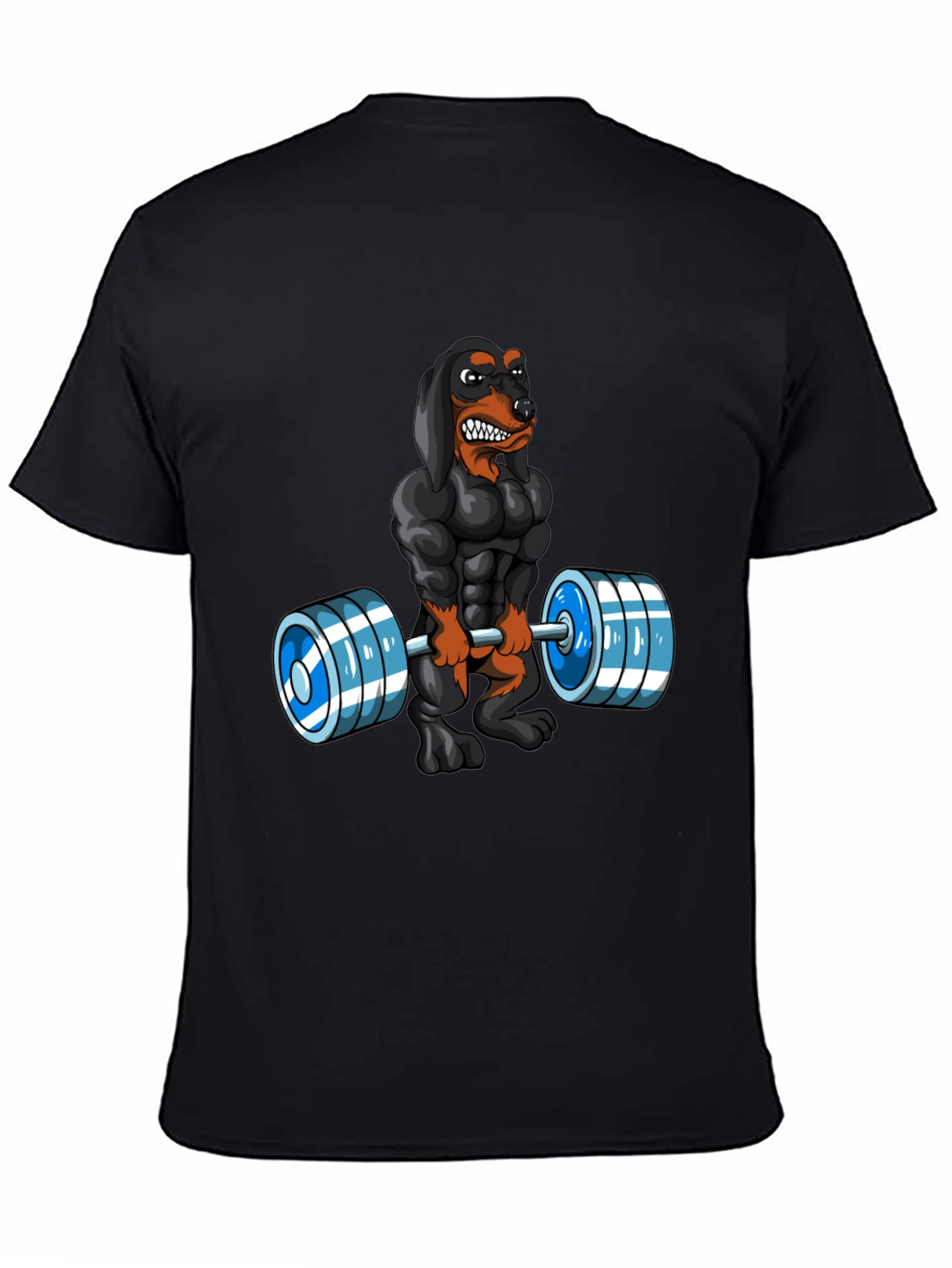 Weightlifting Dachshund Graphic T-Shirt