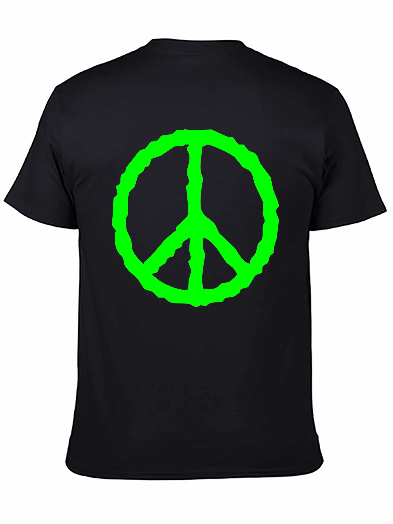 Peace Sign Graphic Tee - Black