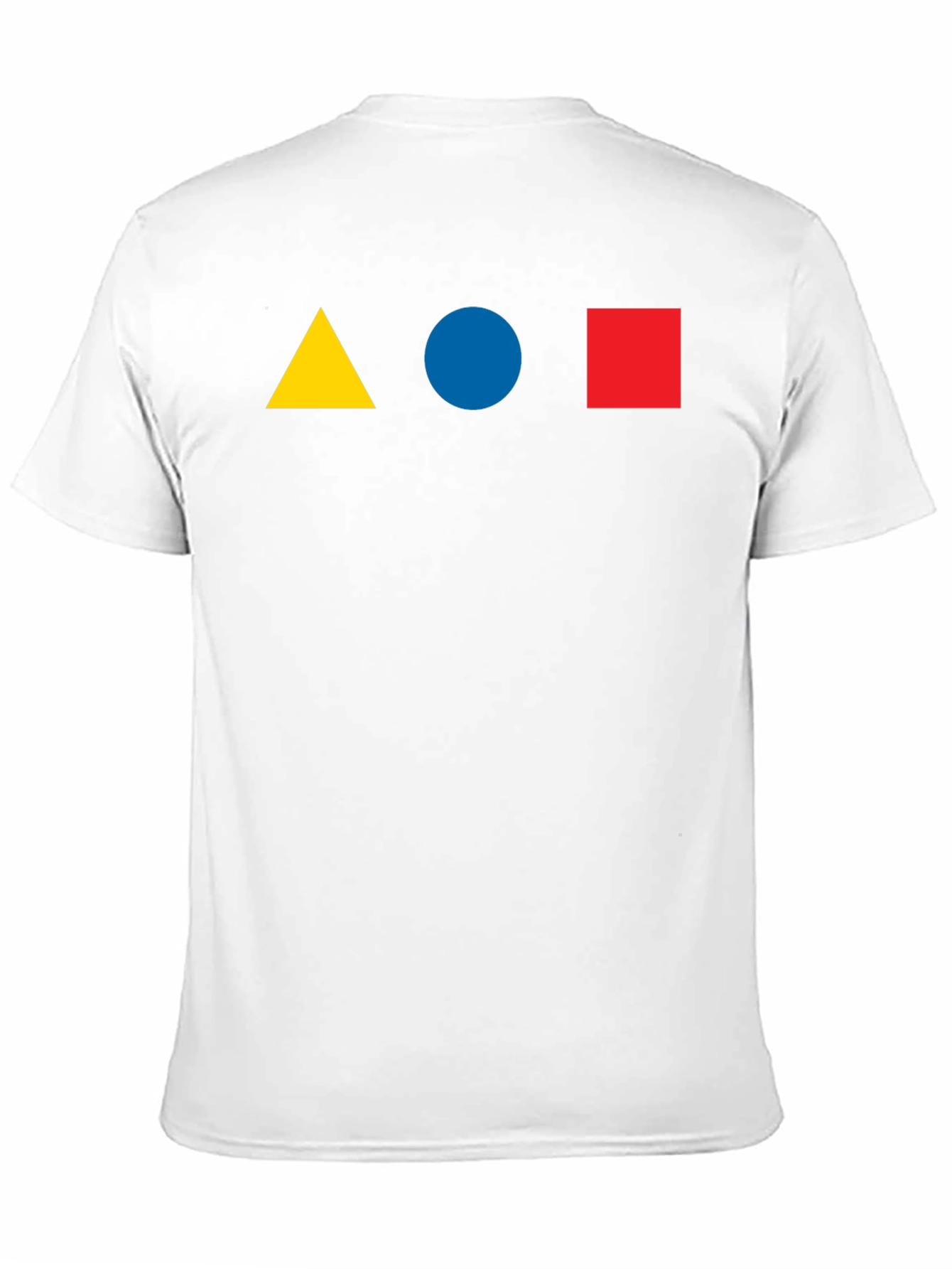 Geometric Shapes T-Shirt - Triangle Circle Square Design