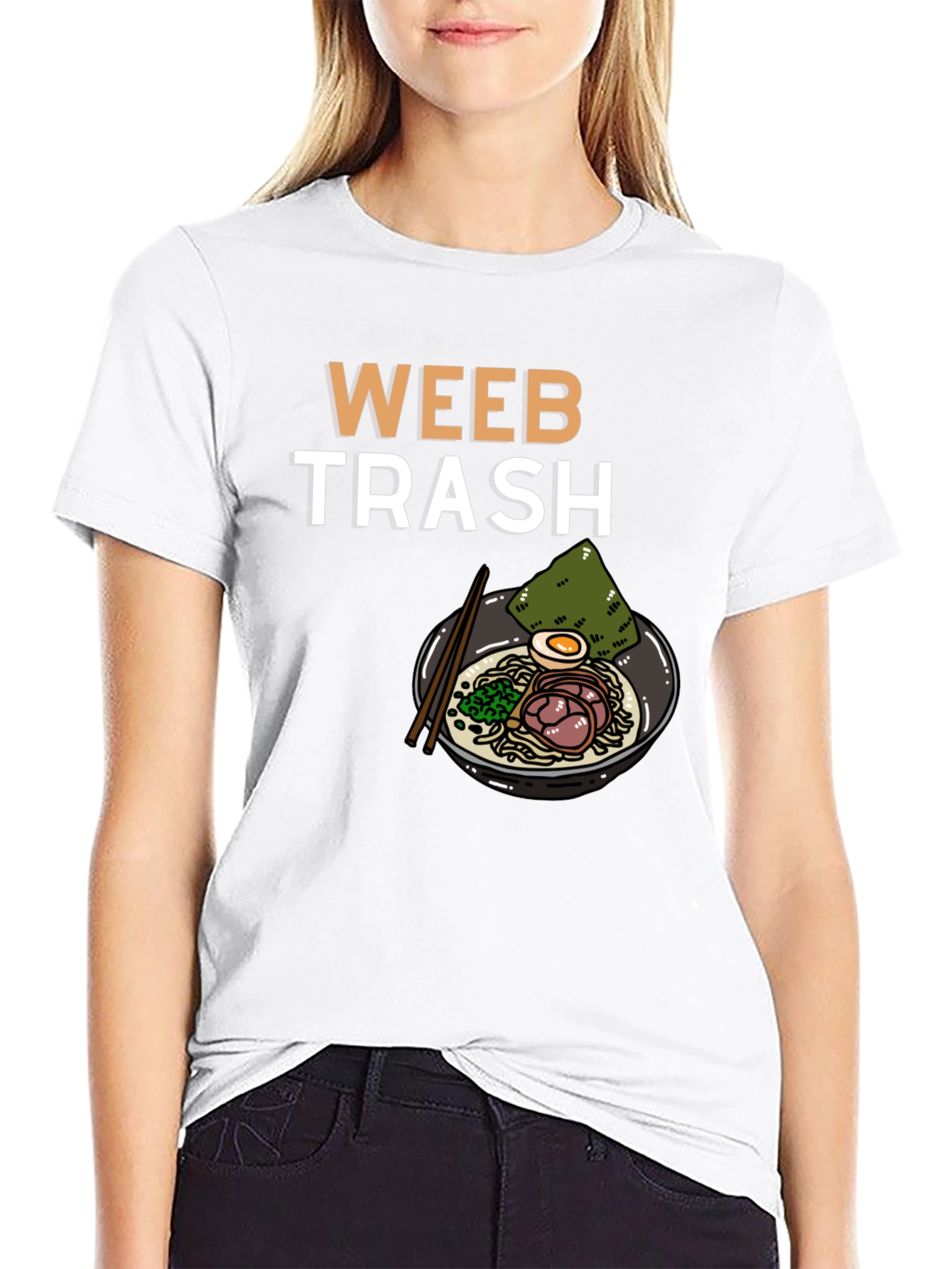 Weeb Trash Ramen Graphic T-Shirt