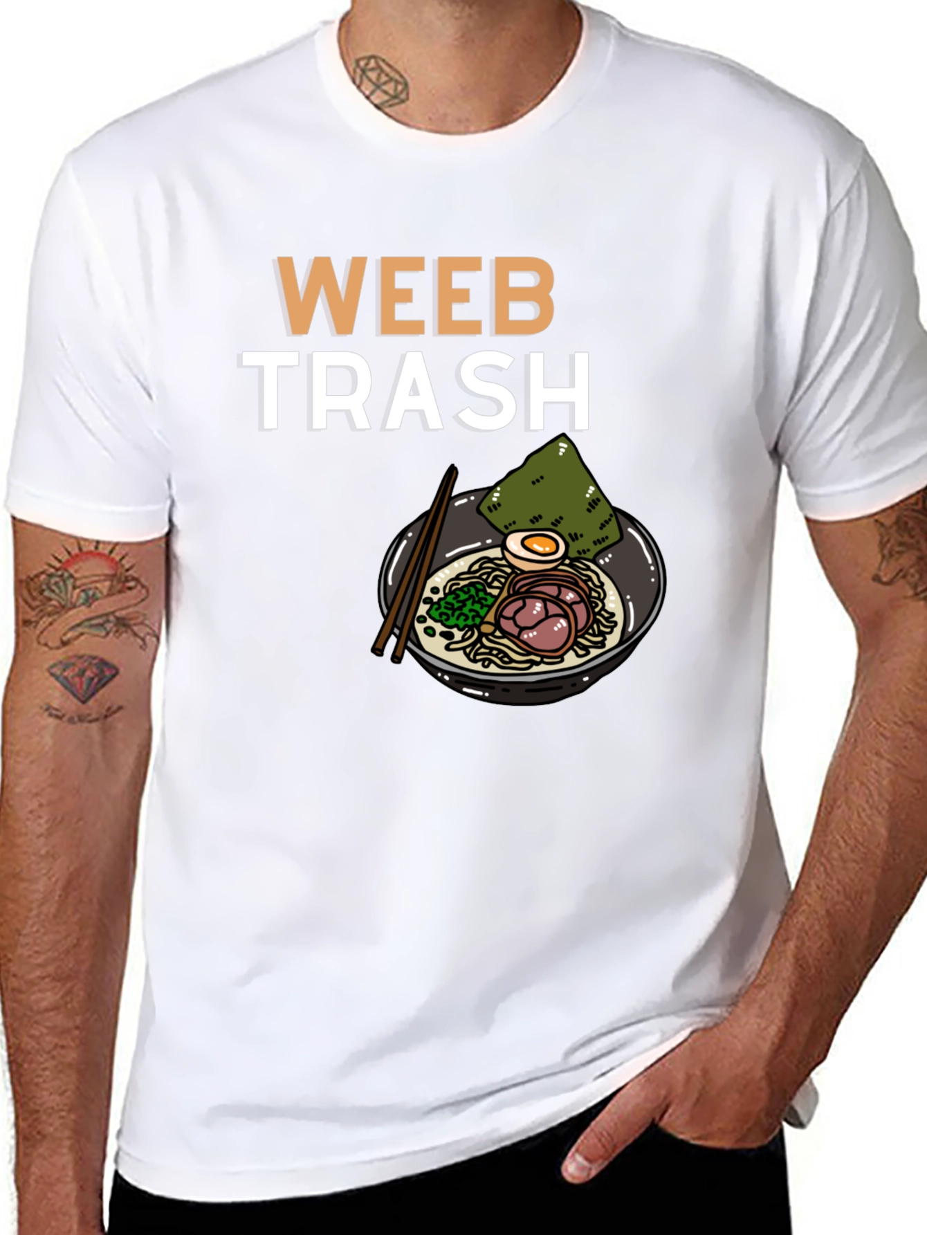 Weeb Trash Ramen Graphic T-Shirt