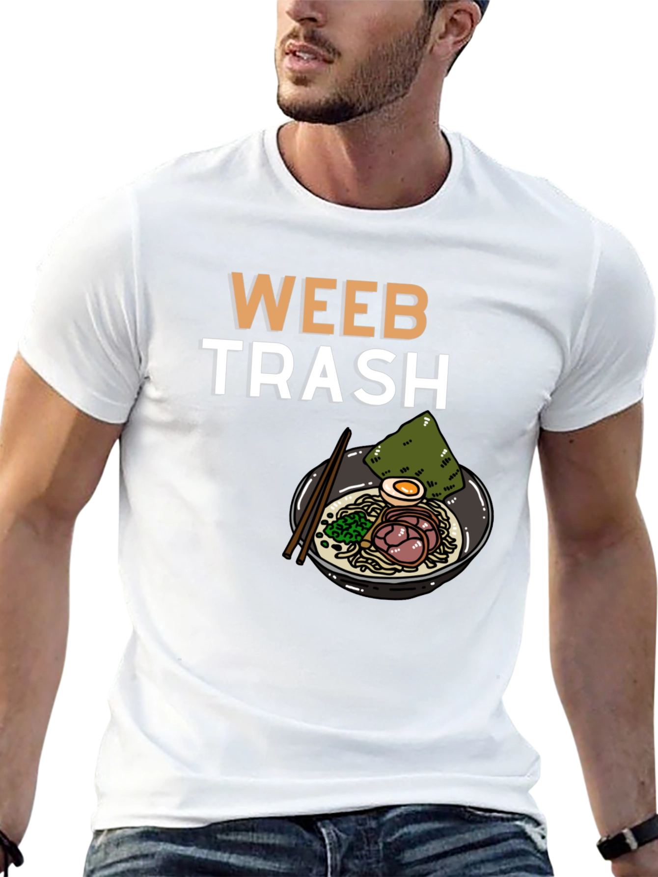 Weeb Trash Ramen Graphic T-Shirt