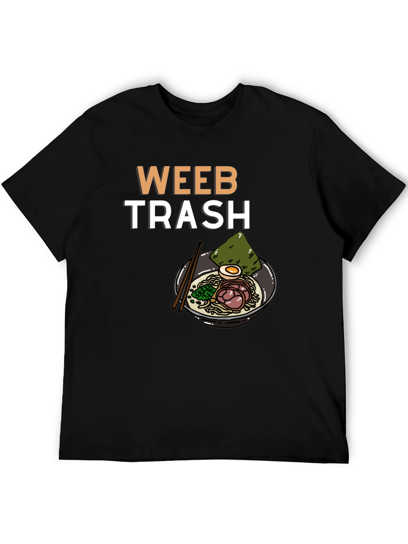 Weeb Trash Ramen Graphic T-Shirt