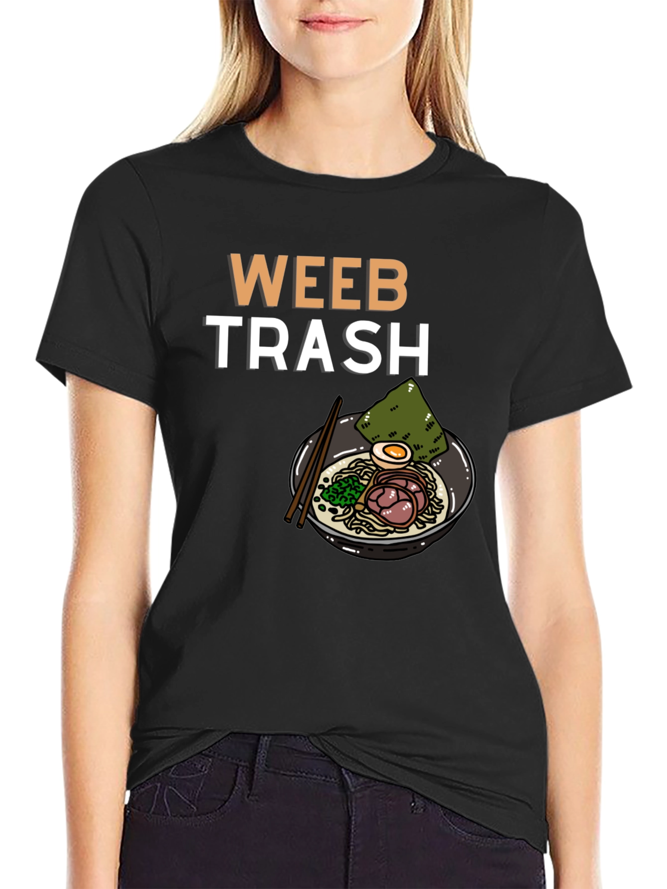 Weeb Trash Ramen Graphic T-Shirt