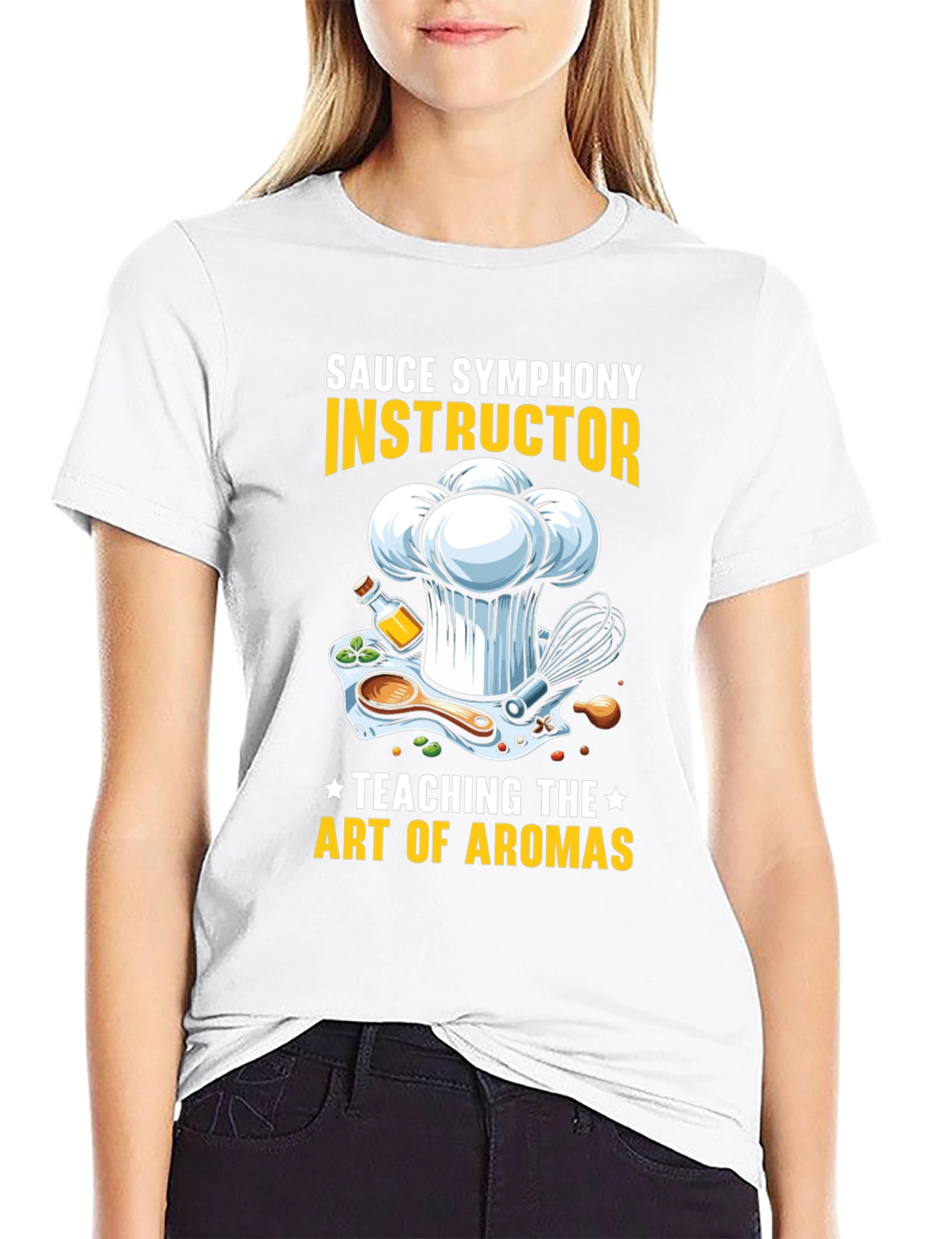 Sauce Symphony Instructor T-Shirt Chef Culinary Art Tee
