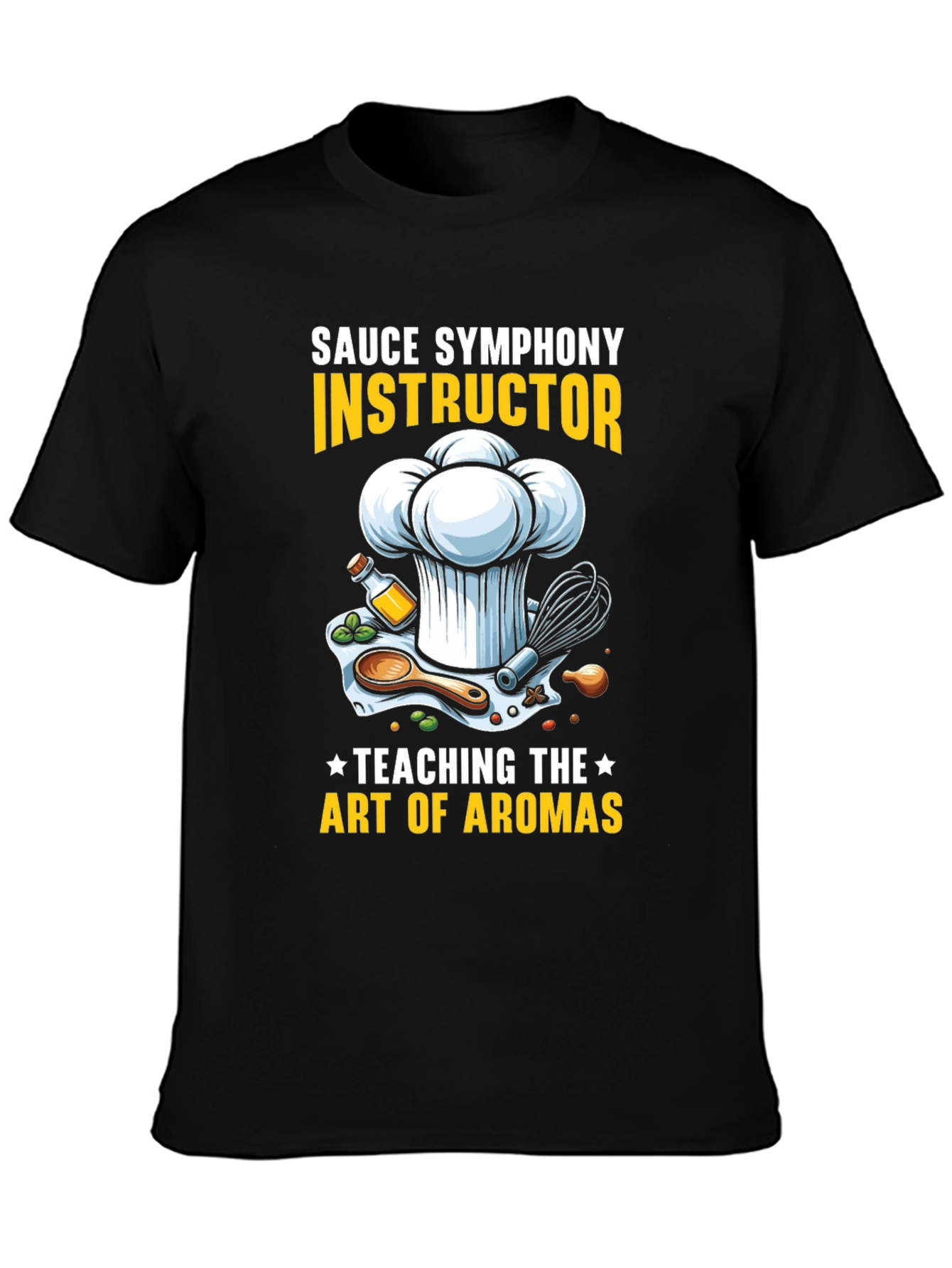 Sauce Symphony Instructor T-Shirt Chef Culinary Art Tee