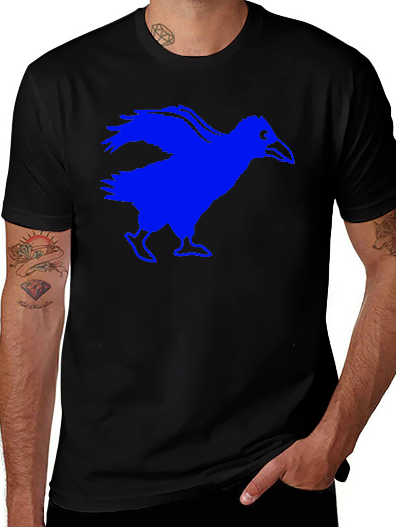 Raven Graphic Tee - Black T-Shirt