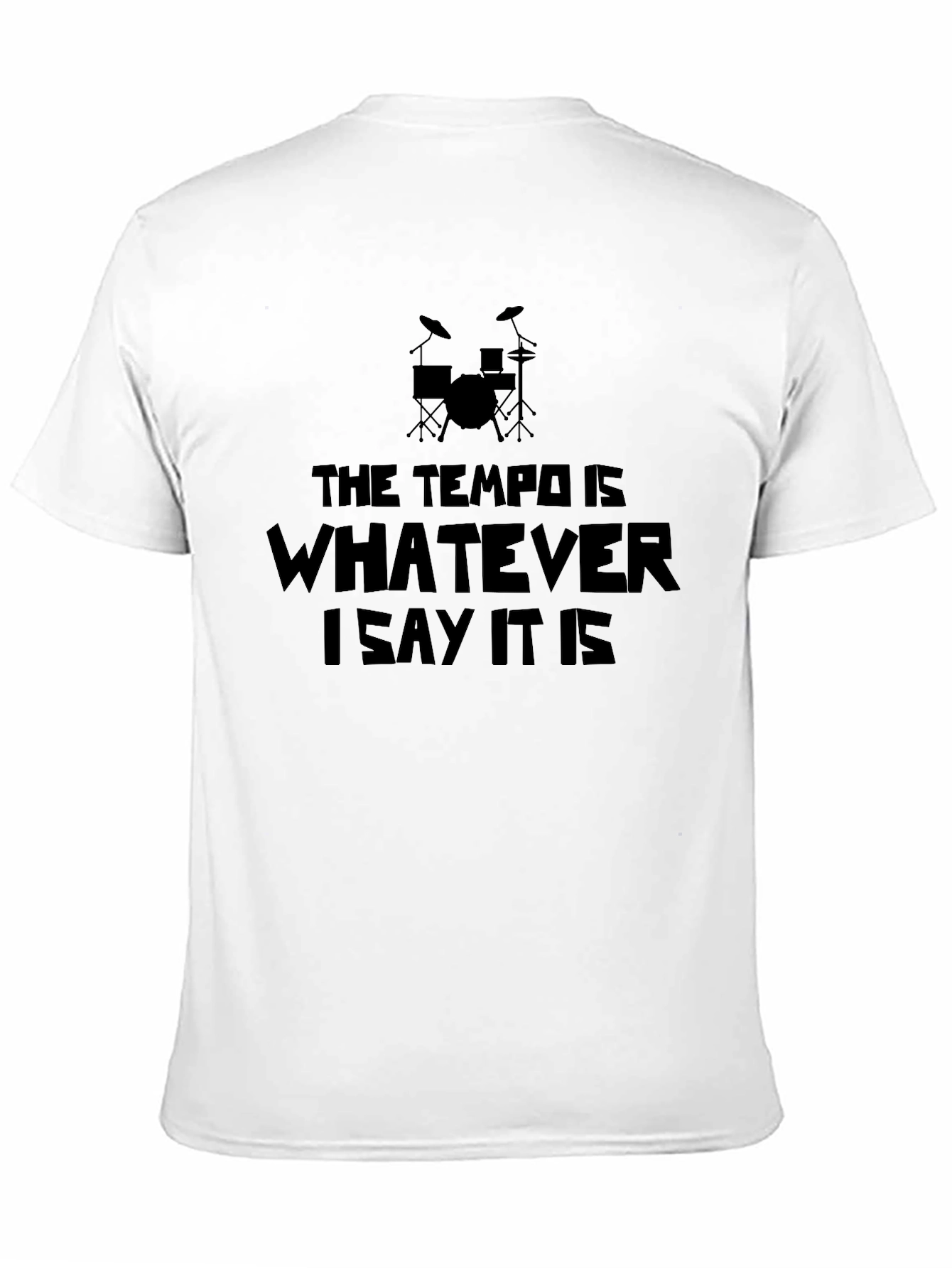 Tempo Drummer T-Shirt - Black Music Tee