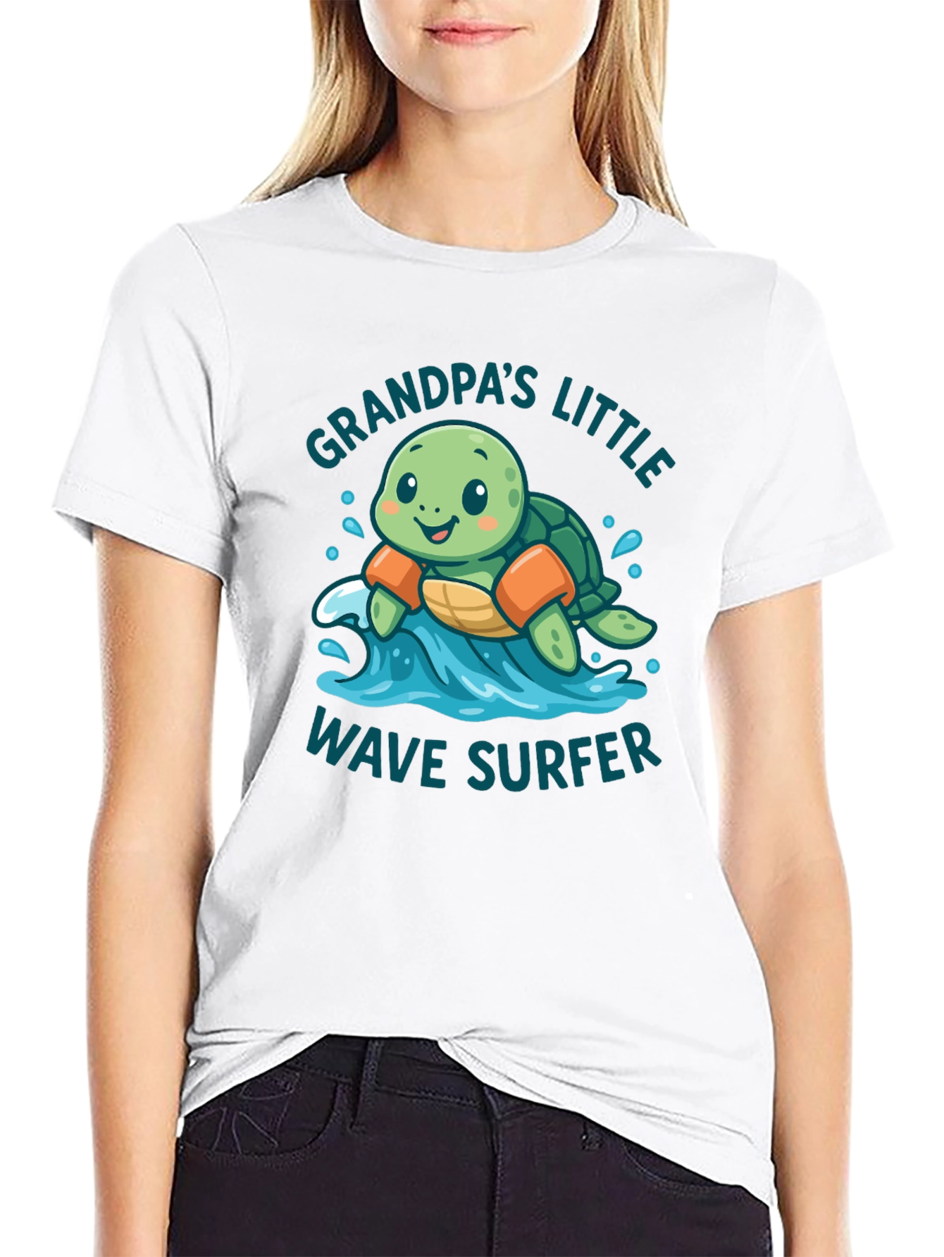 Grandpas Little Wave Surfer T-Shirt