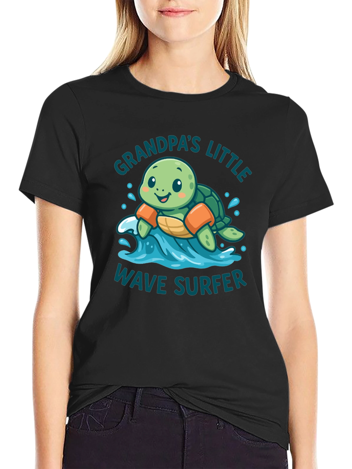 Grandpas Little Wave Surfer T-Shirt