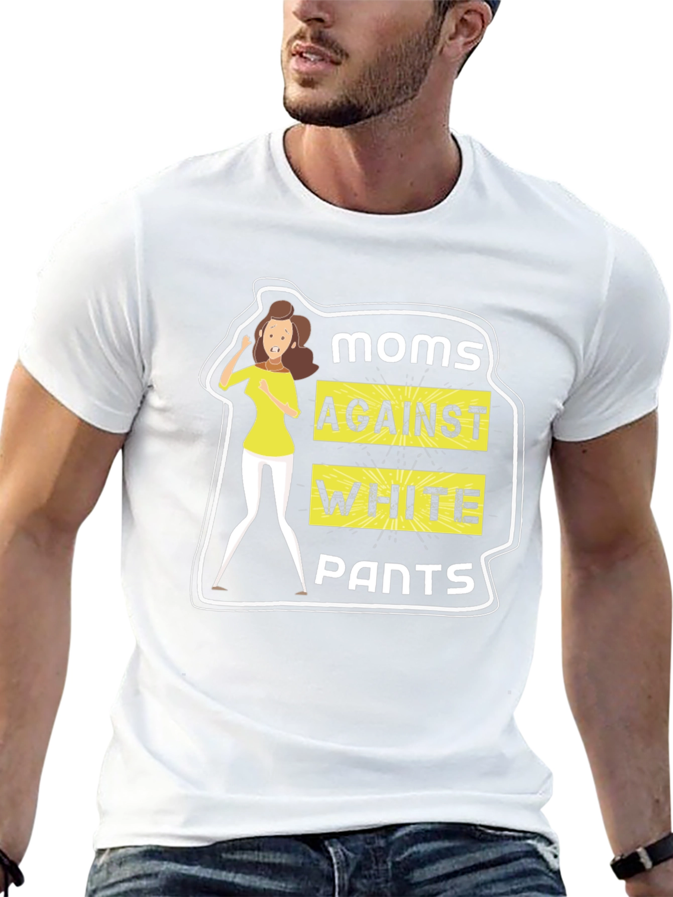 Moms Against White Pants Graphic Tee