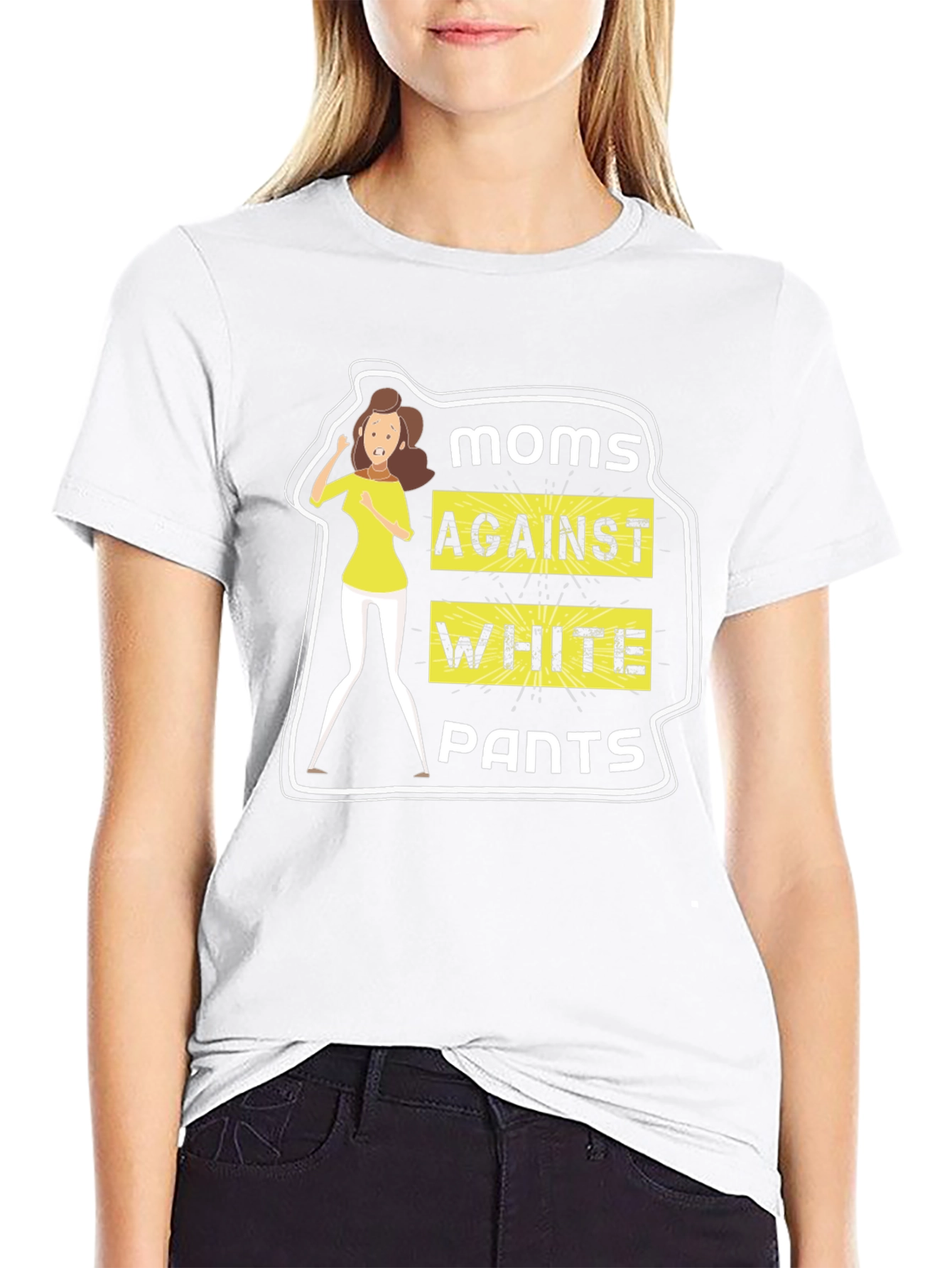 Moms Against White Pants Graphic Tee