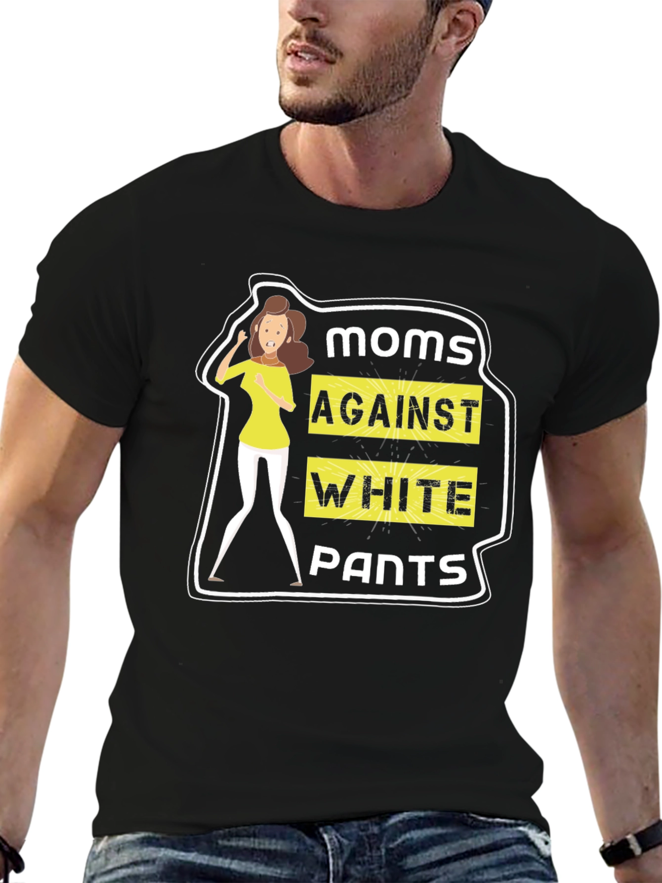 Moms Against White Pants Graphic Tee
