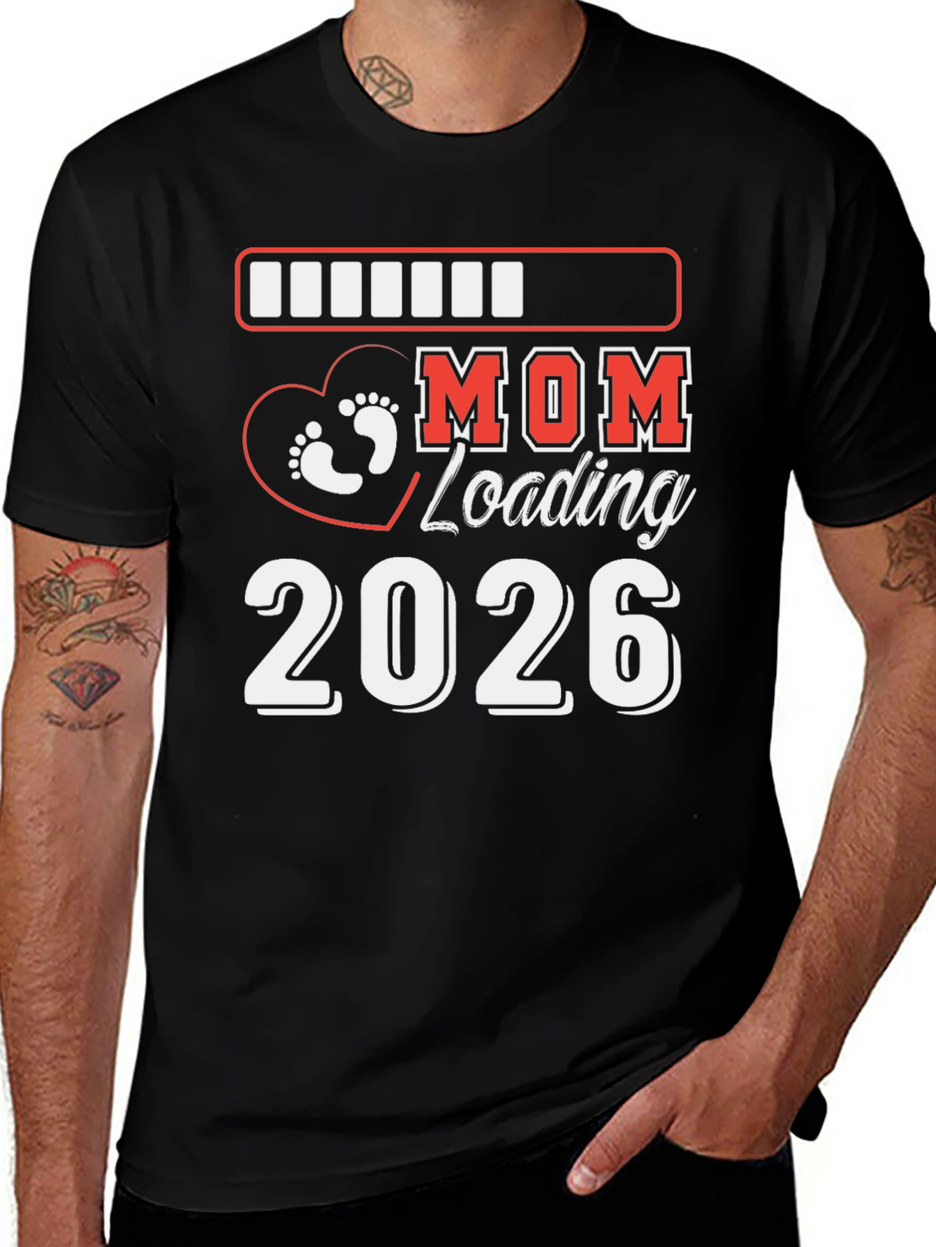 Mom Loading 2026 Pregnancy Announcement Shirt