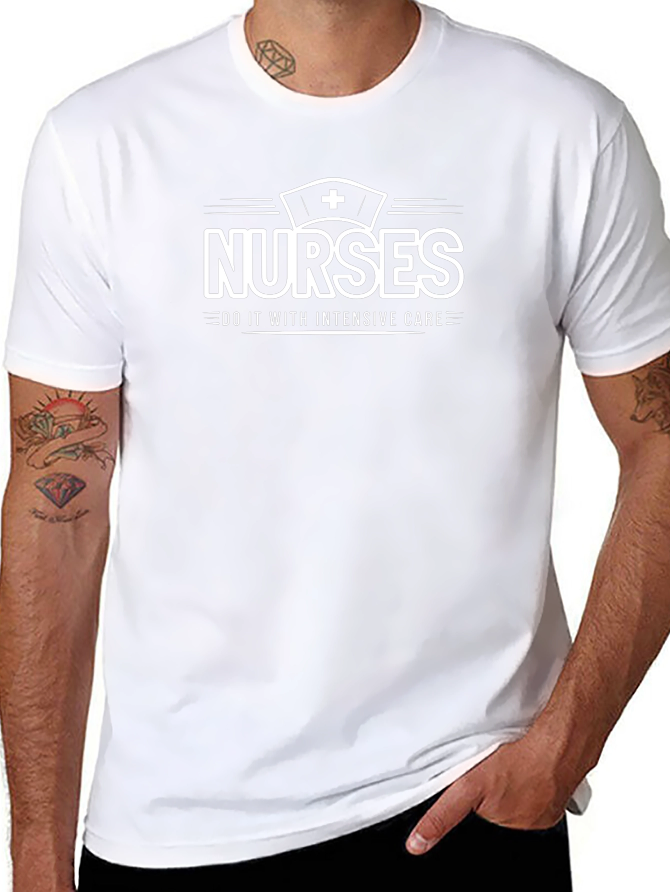 Nurses Do It With Intensive Care Graphic T-Shirt