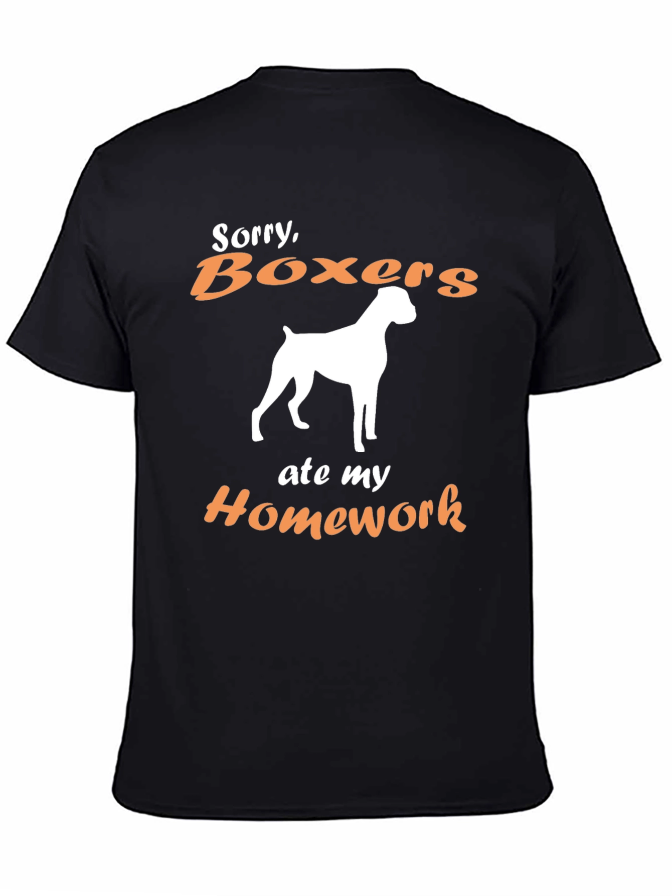 Boxer Dog Ate My Homework Graphic T-Shirt