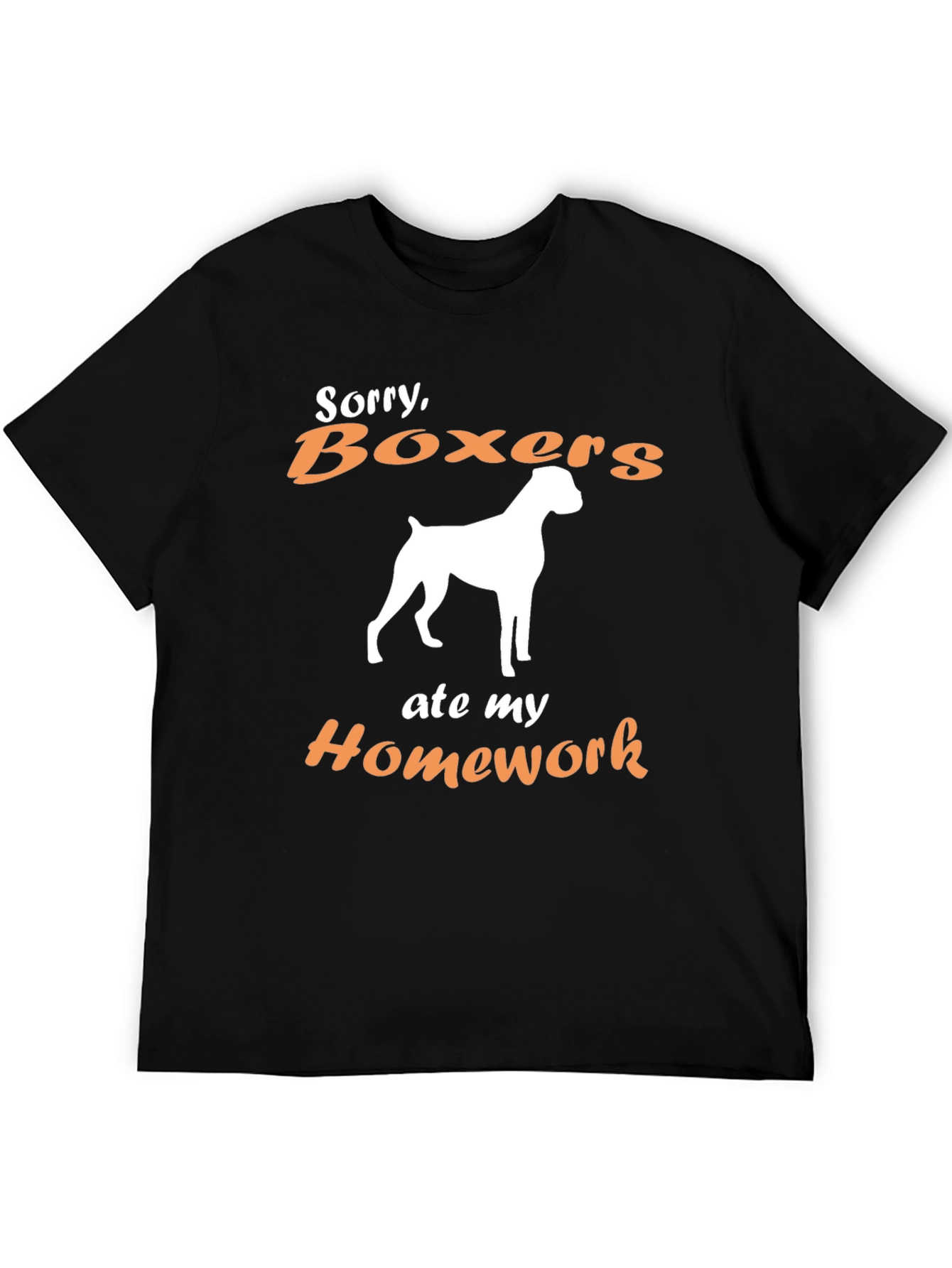 Boxer Dog Ate My Homework Graphic T-Shirt