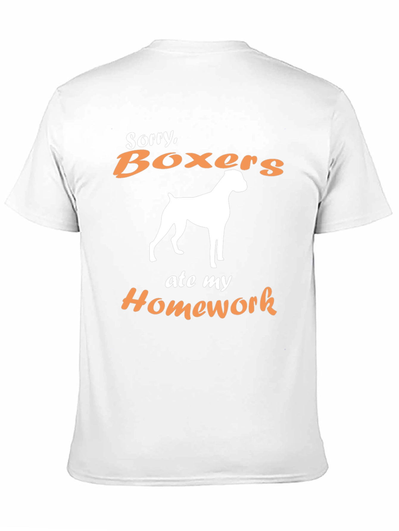 Boxer Dog Ate My Homework Graphic T-Shirt