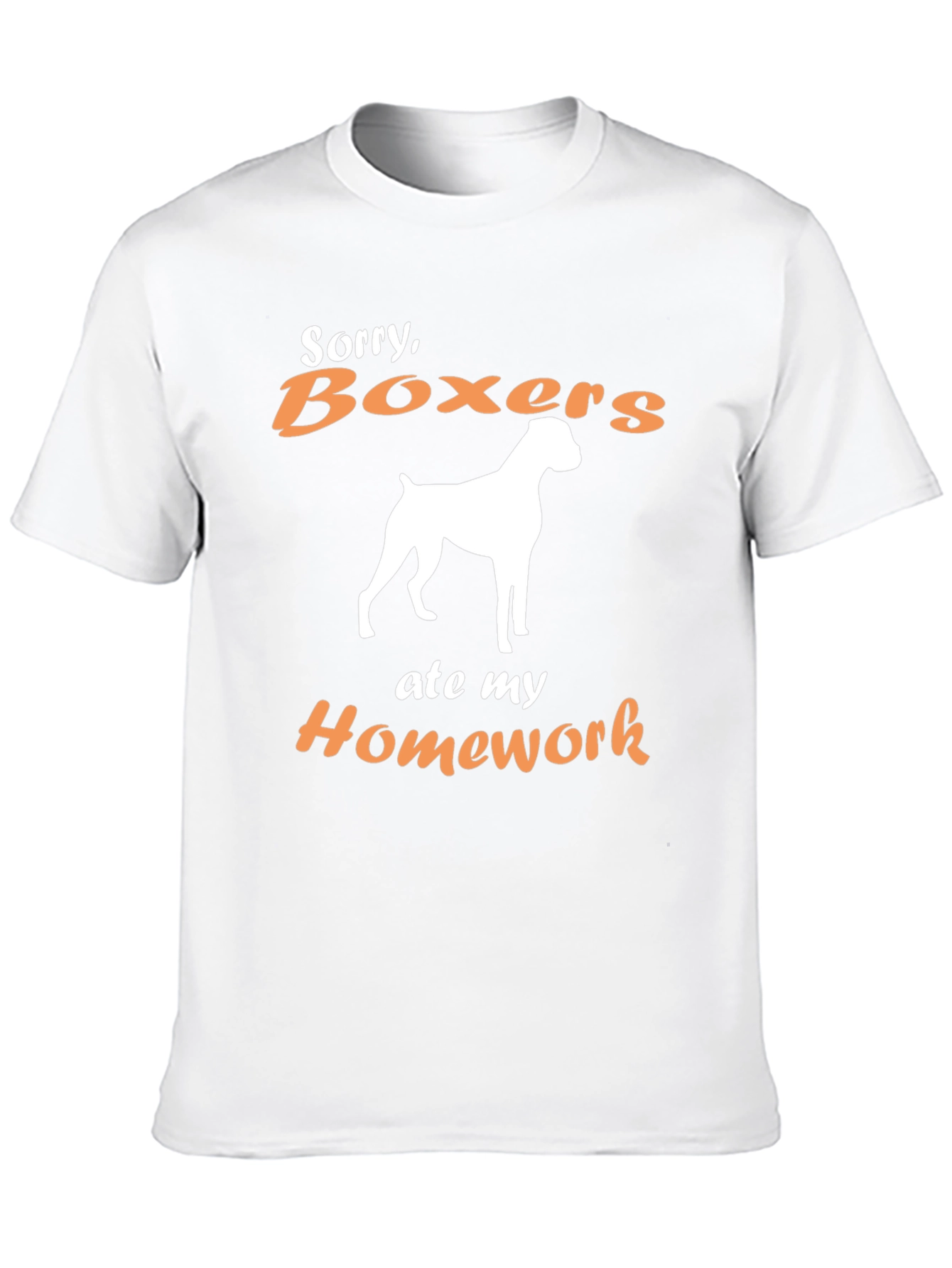 Boxer Dog Ate My Homework Graphic T-Shirt