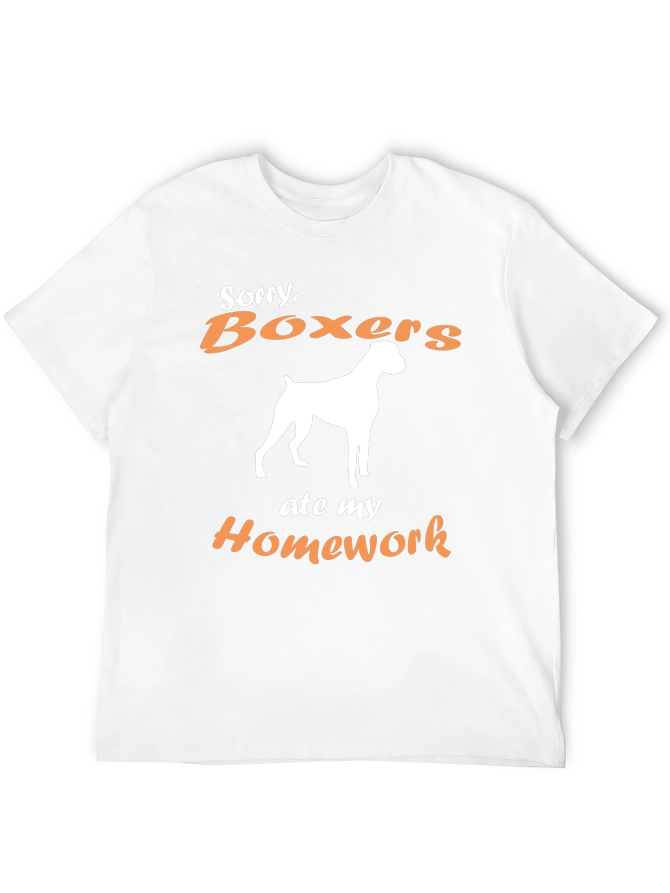 Boxer Dog Ate My Homework Graphic T-Shirt