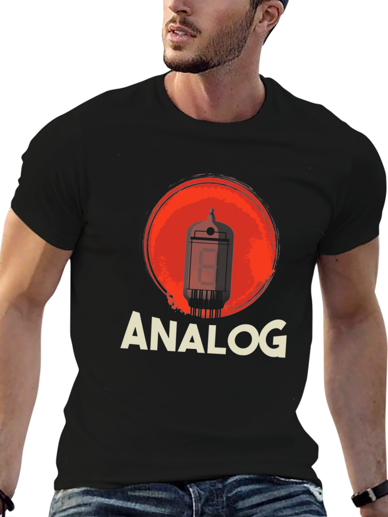 Analog Tube Amplifier Black T-Shirt
