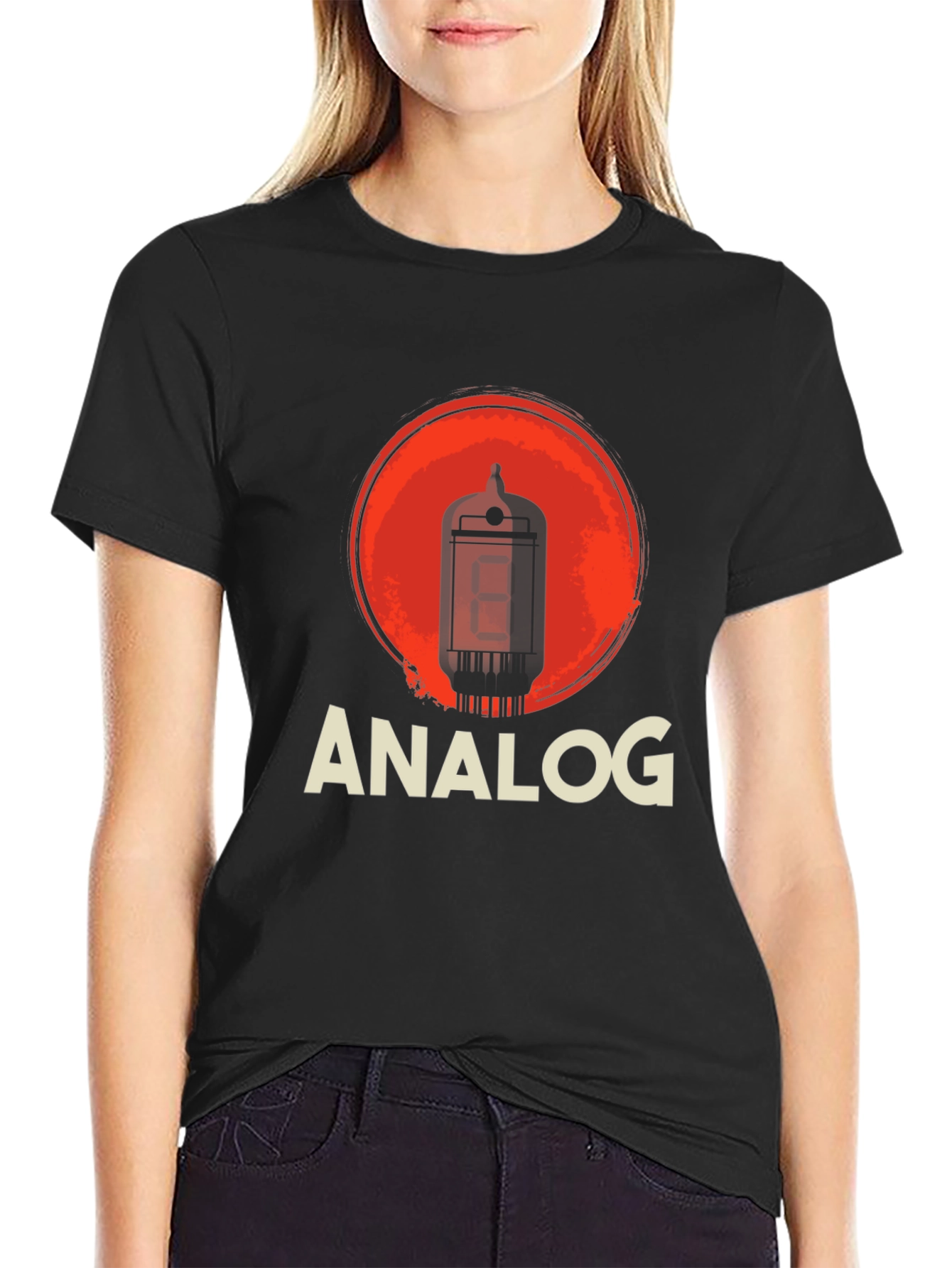 Analog Tube Amplifier Black T-Shirt