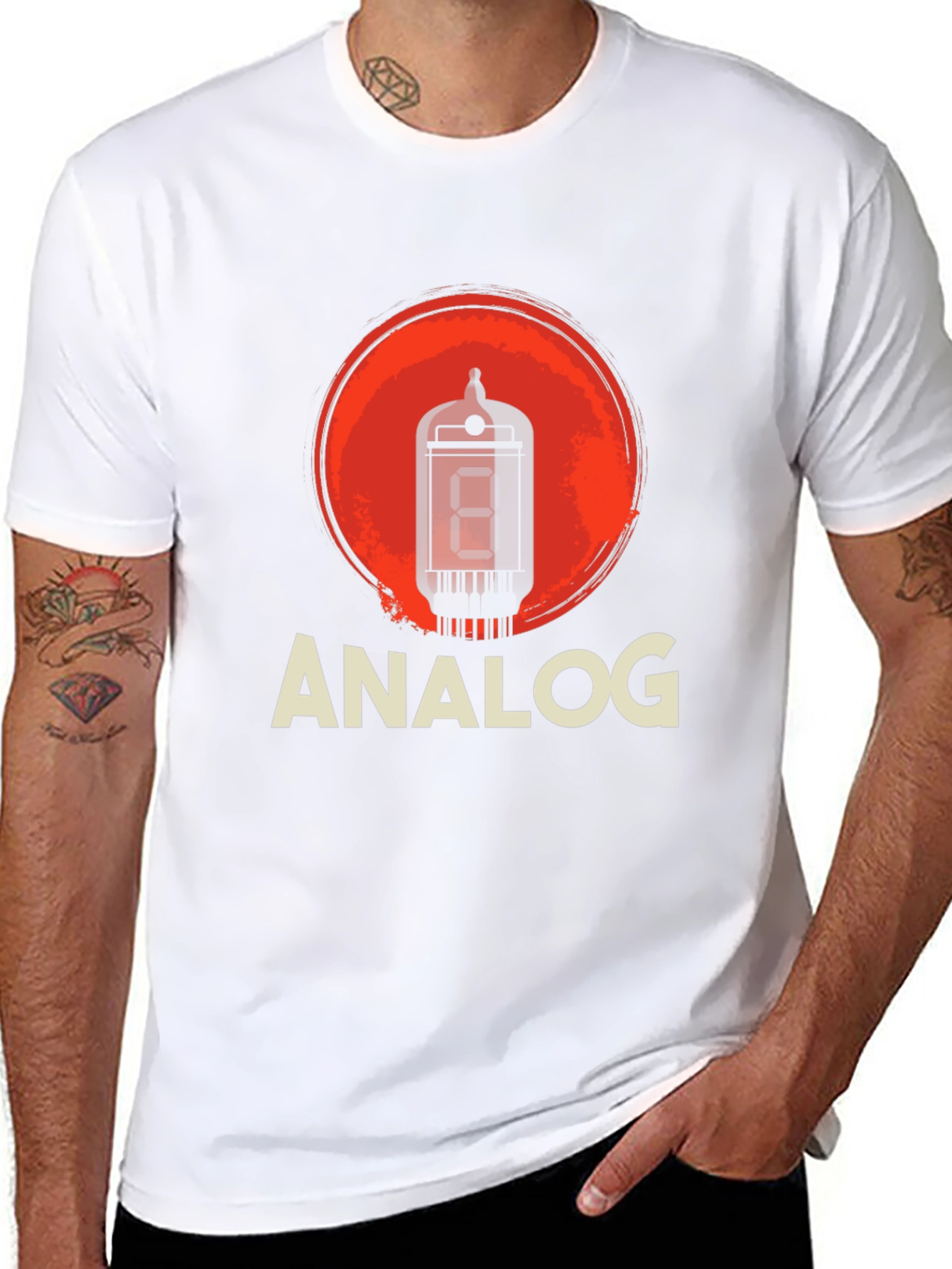 Analog Tube Amplifier Black T-Shirt