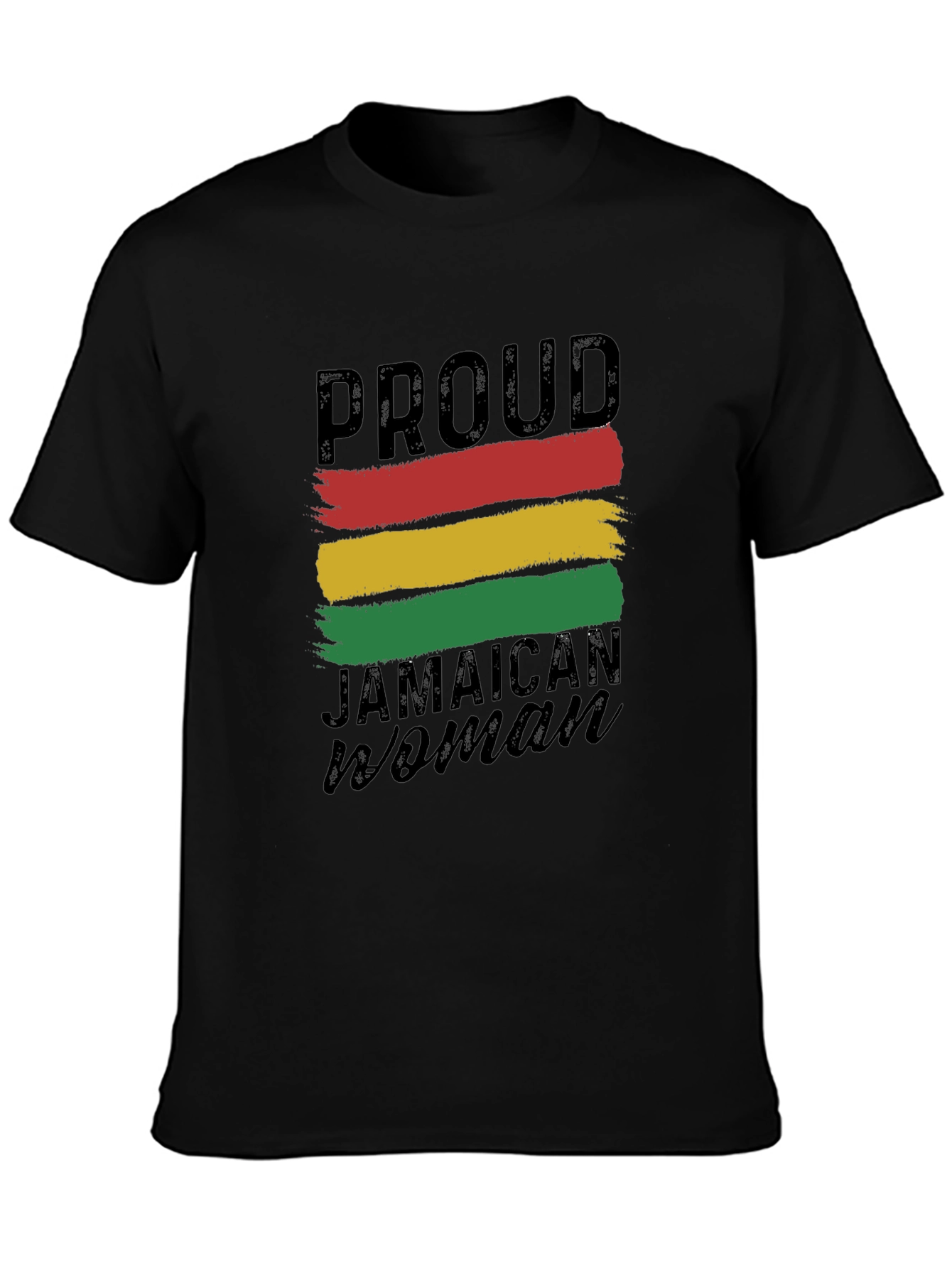 Proud Jamaican Woman T-Shirt - Black