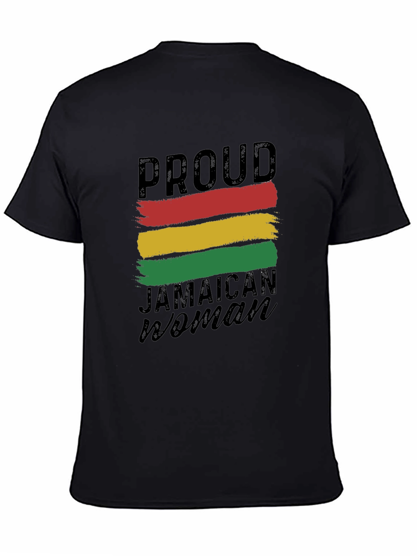 Proud Jamaican Woman T-Shirt - Black