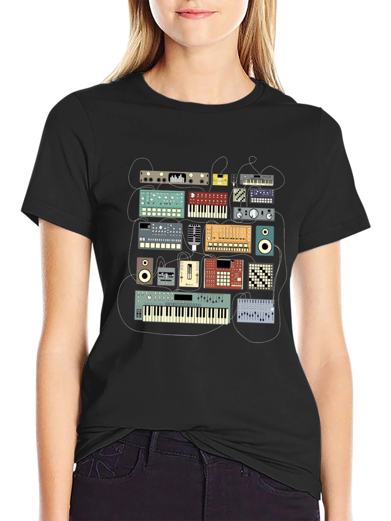 Synth Studio T-Shirt - Musician Graphic Tee