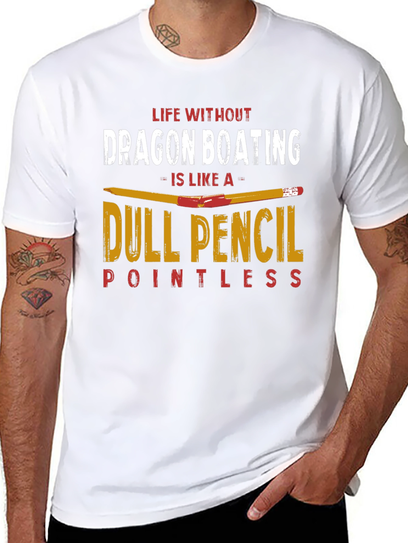 Dragon Boating Dull Pencil T-Shirt
