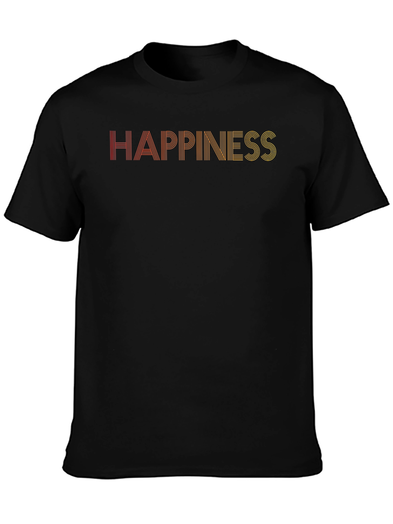 Happiness Graphic Tee - Retro Style Comfort Fit