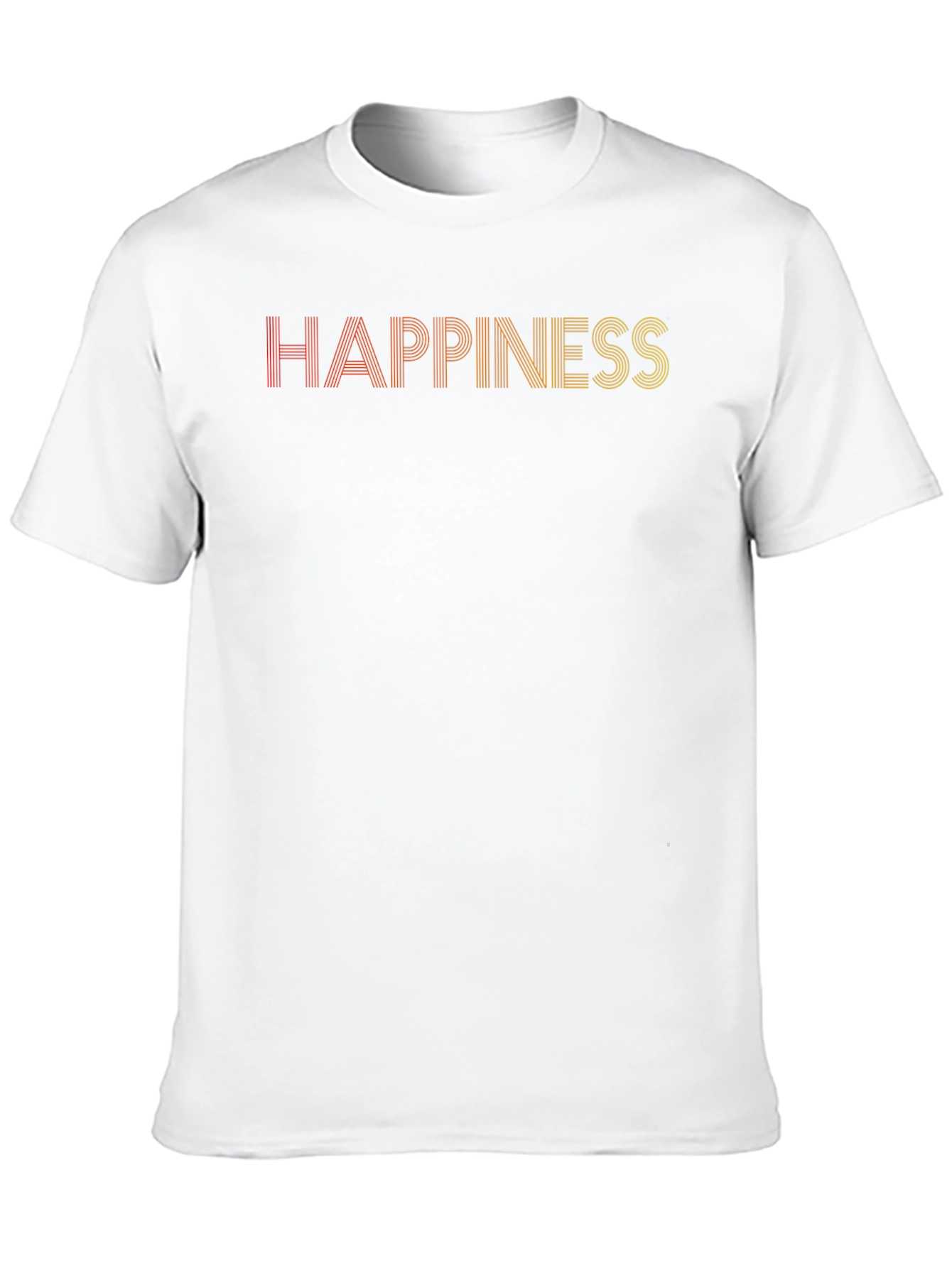 Happiness Graphic Tee - Retro Style Comfort Fit