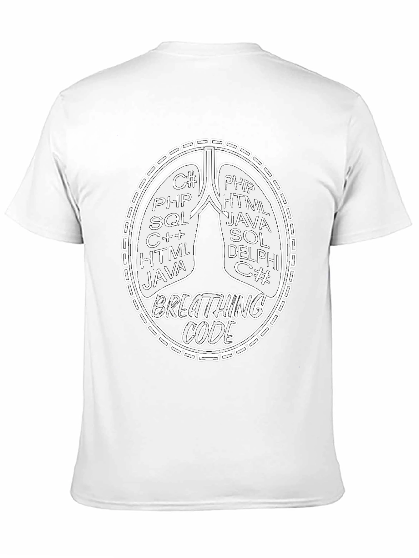 Breathing Code T-Shirt - Programmer Developer Gift