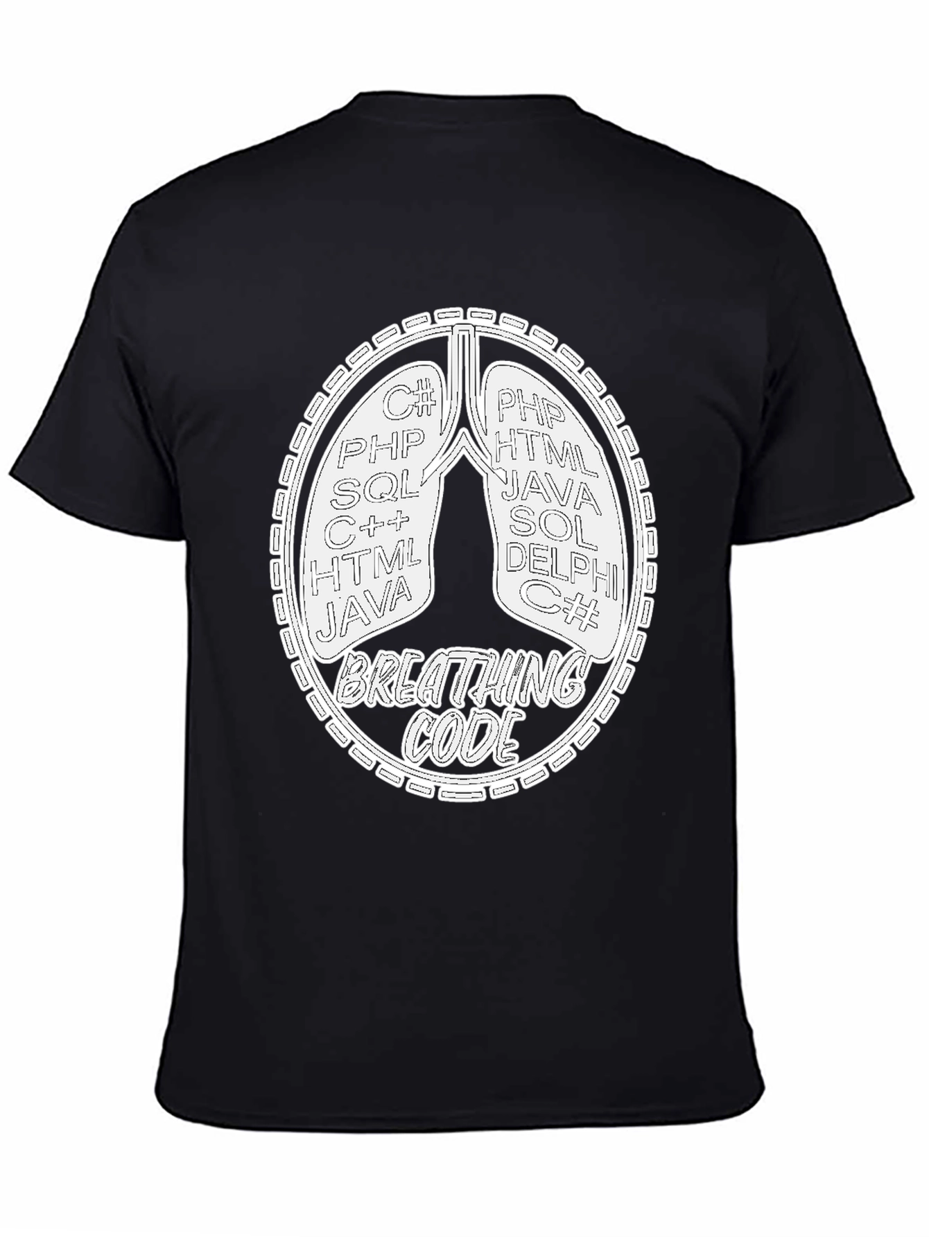 Breathing Code T-Shirt - Programmer Developer Gift