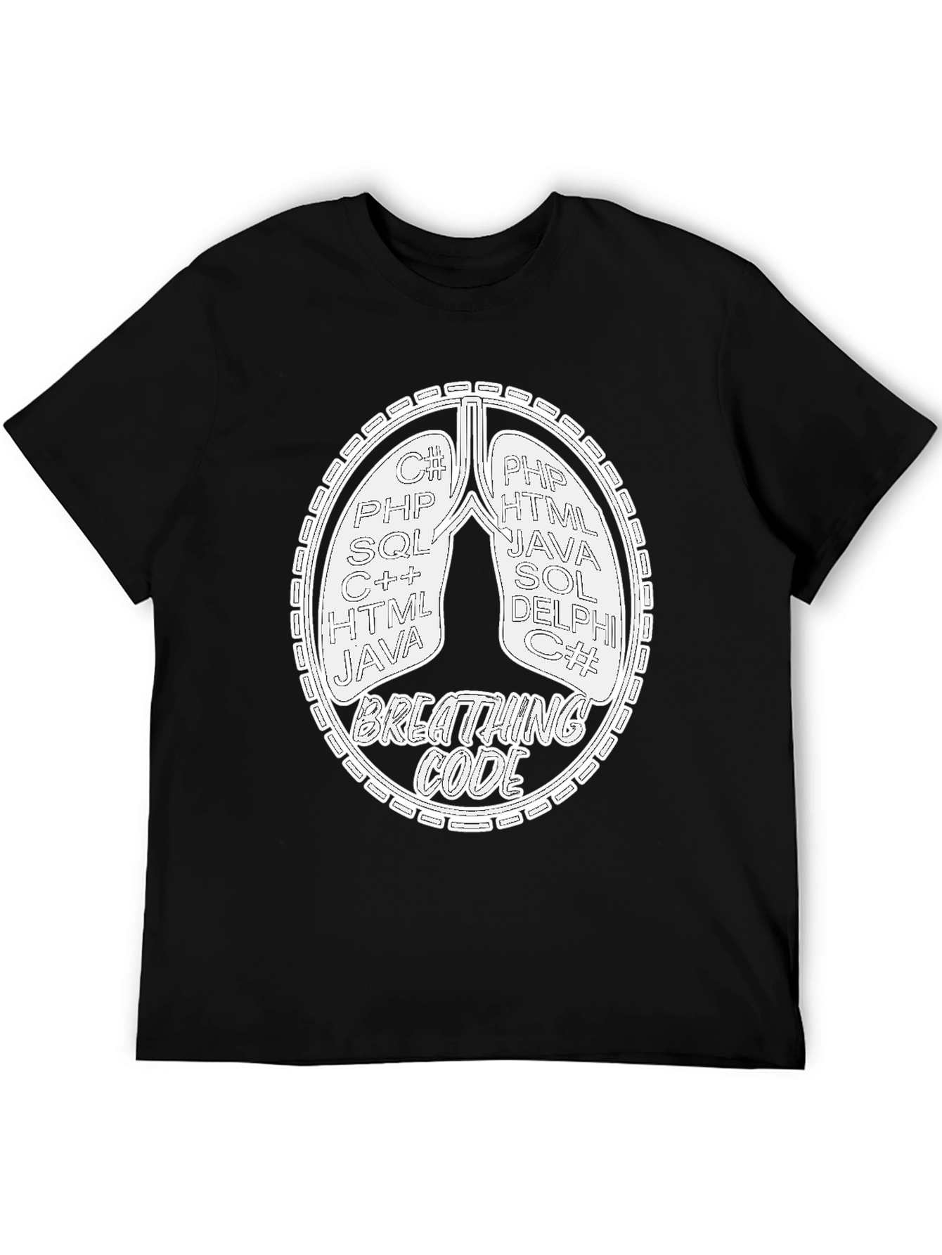 Breathing Code T-Shirt - Programmer Developer Gift