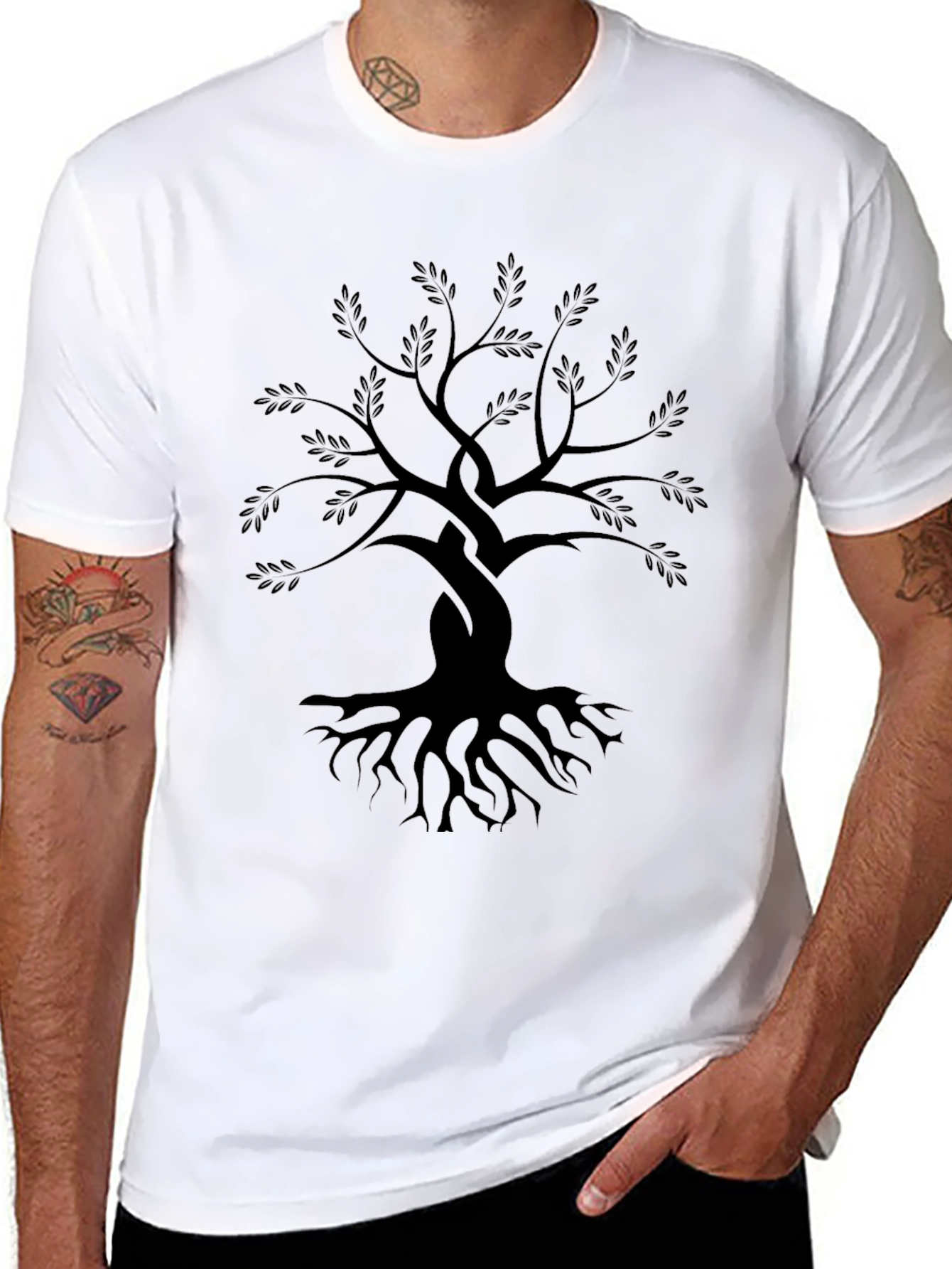 Tree of Life Mens Black T-Shirt