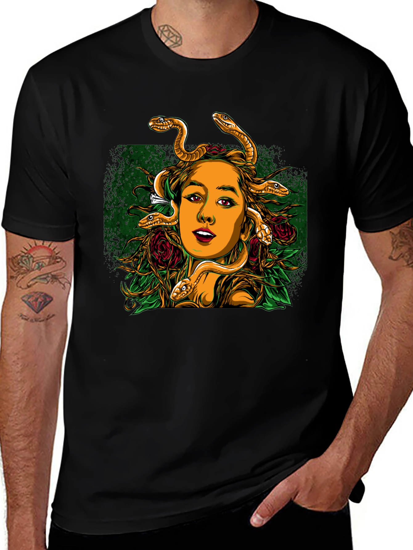 Medusa Graphic Print T-Shirt