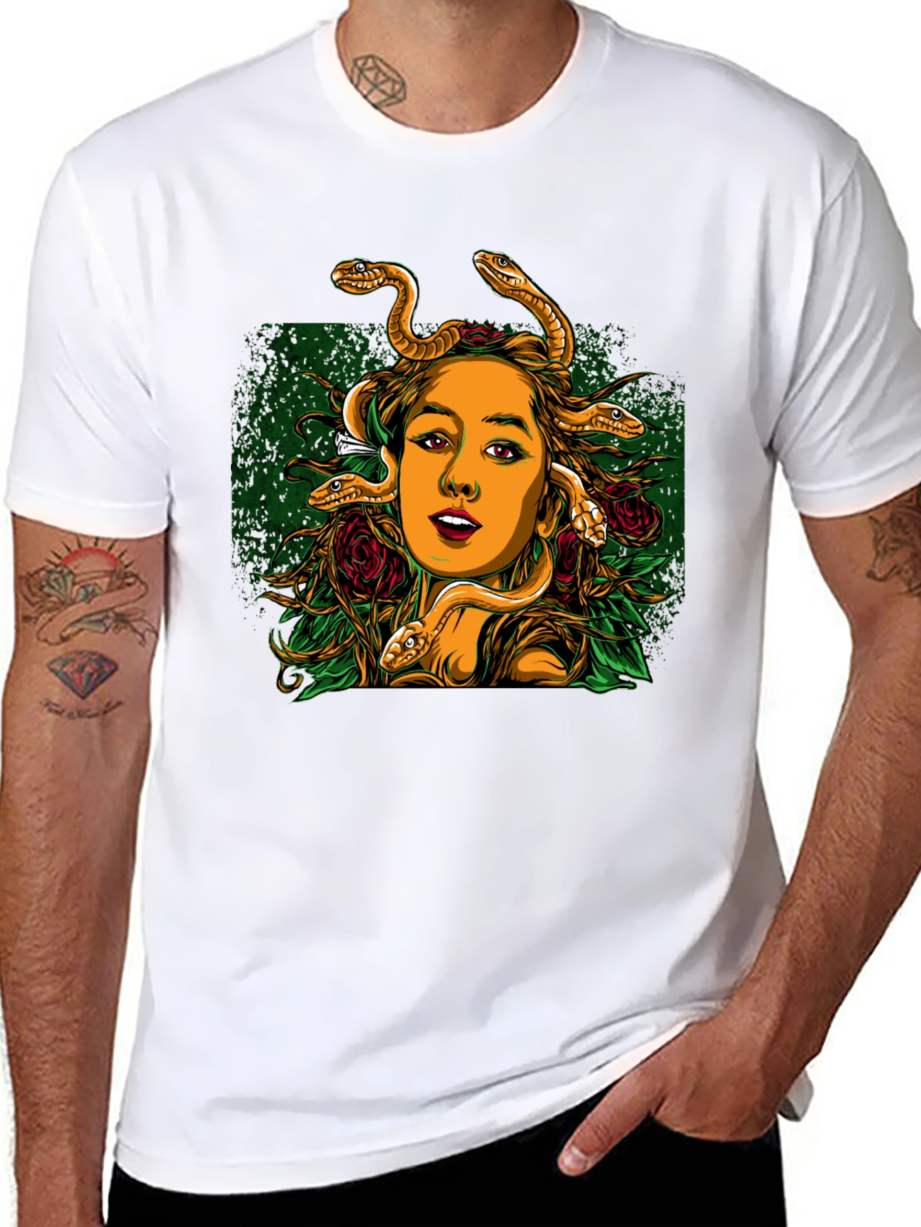 Medusa Graphic Print T-Shirt