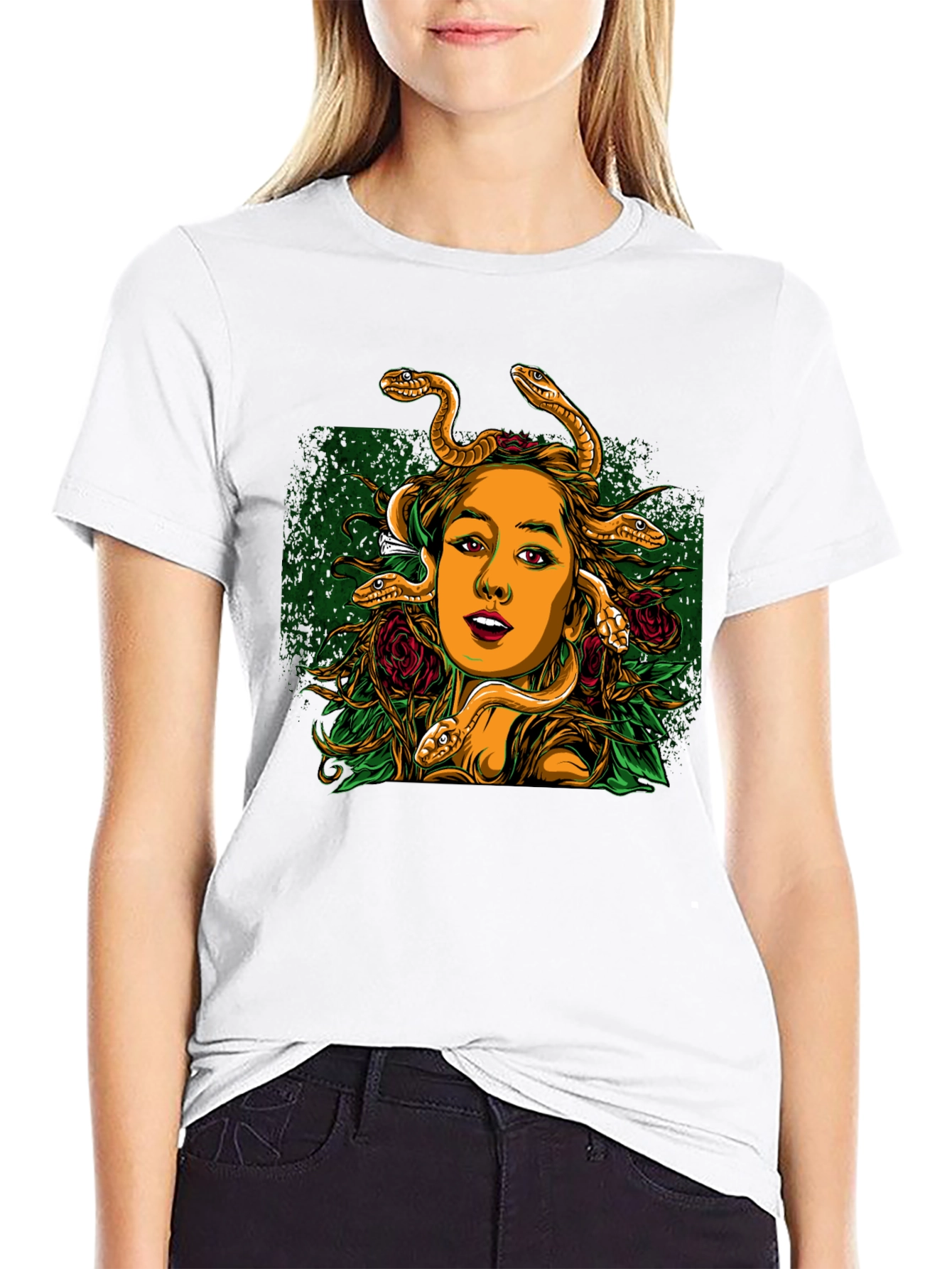 Medusa Graphic Print T-Shirt