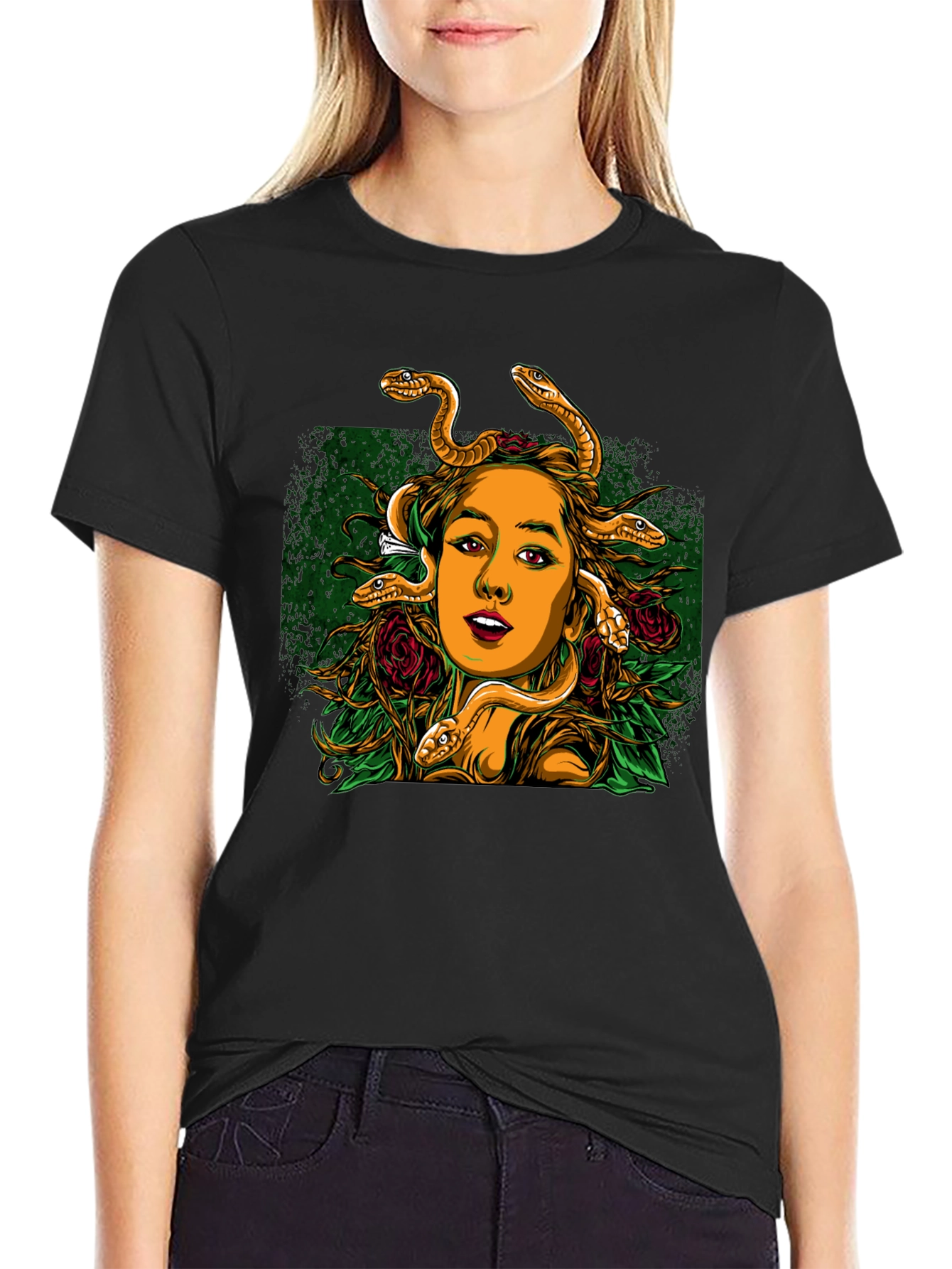 Medusa Graphic Print T-Shirt