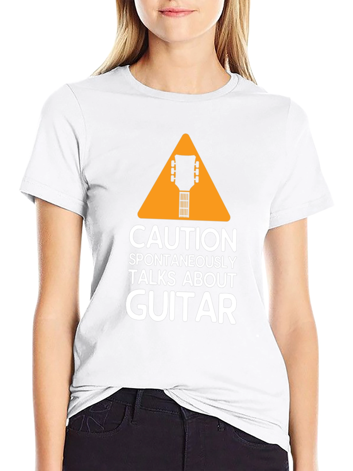 Caution Spontaneously Talks About Guitar T-Shirt