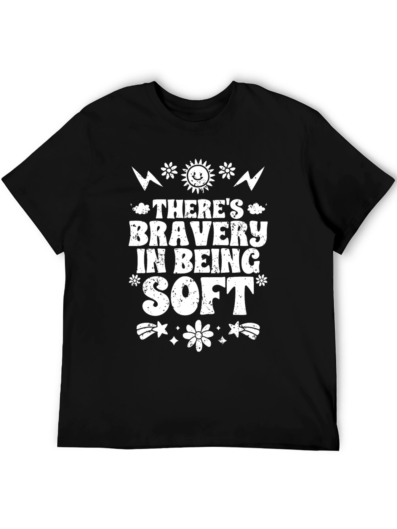 Theres Bravery in Being Soft Graphic Tee