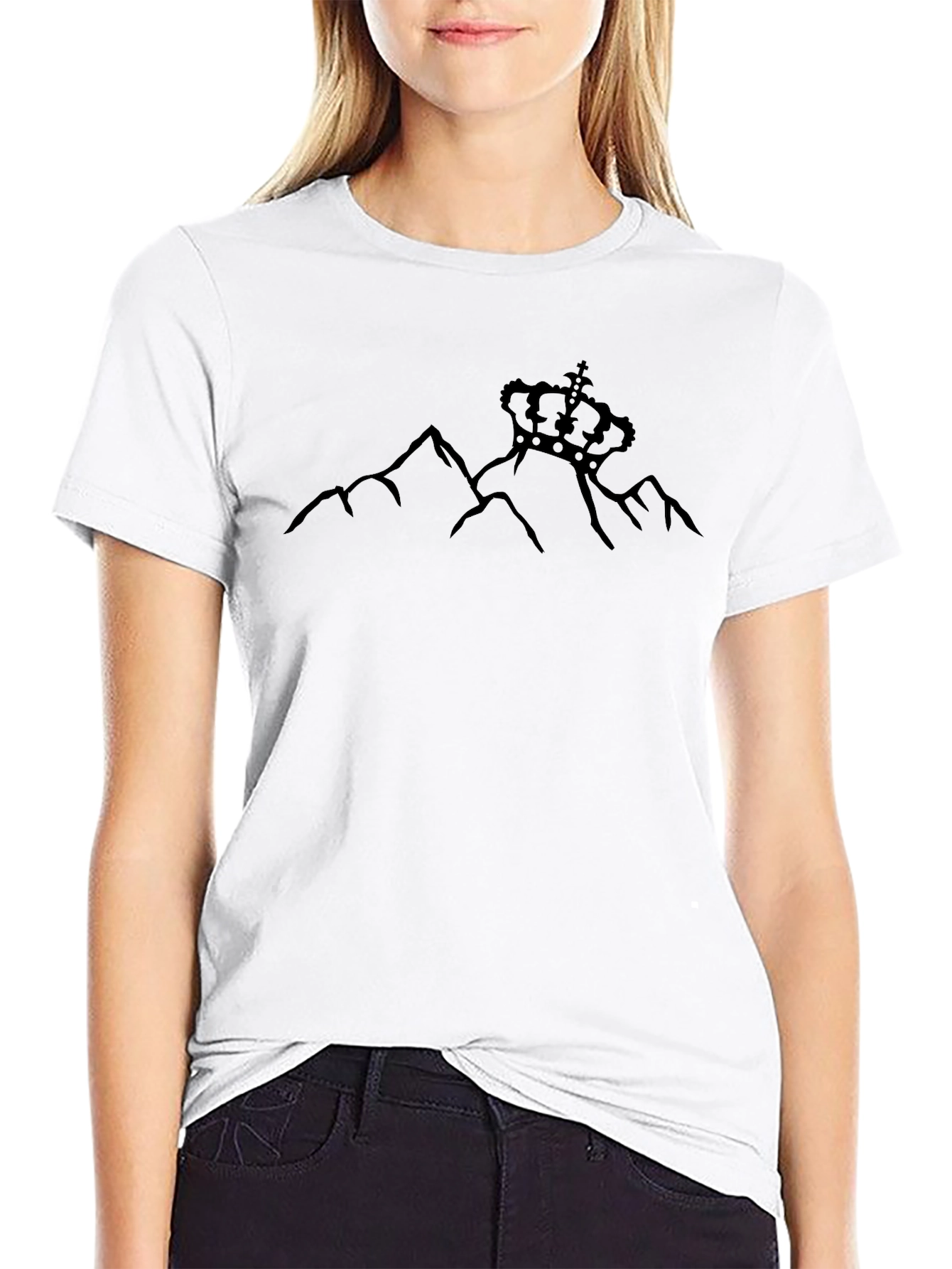 Mountain Crown Graphic T-Shirt - Black