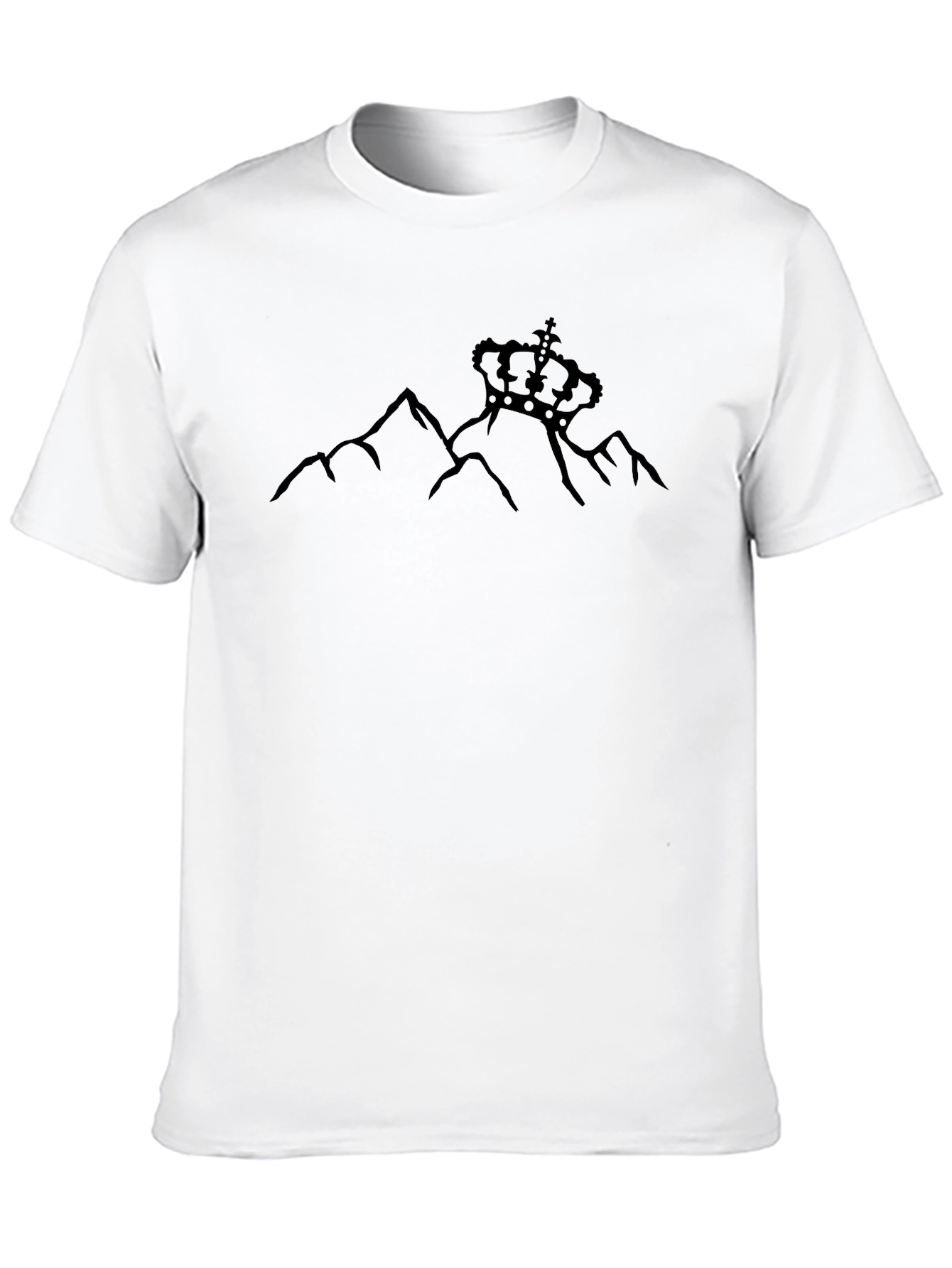 Mountain Crown Graphic T-Shirt - Black