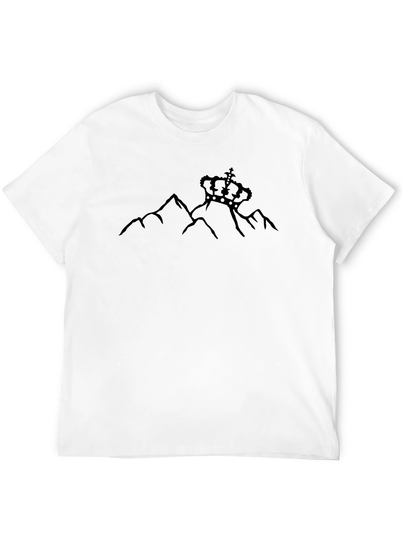Mountain Crown Graphic T-Shirt - Black