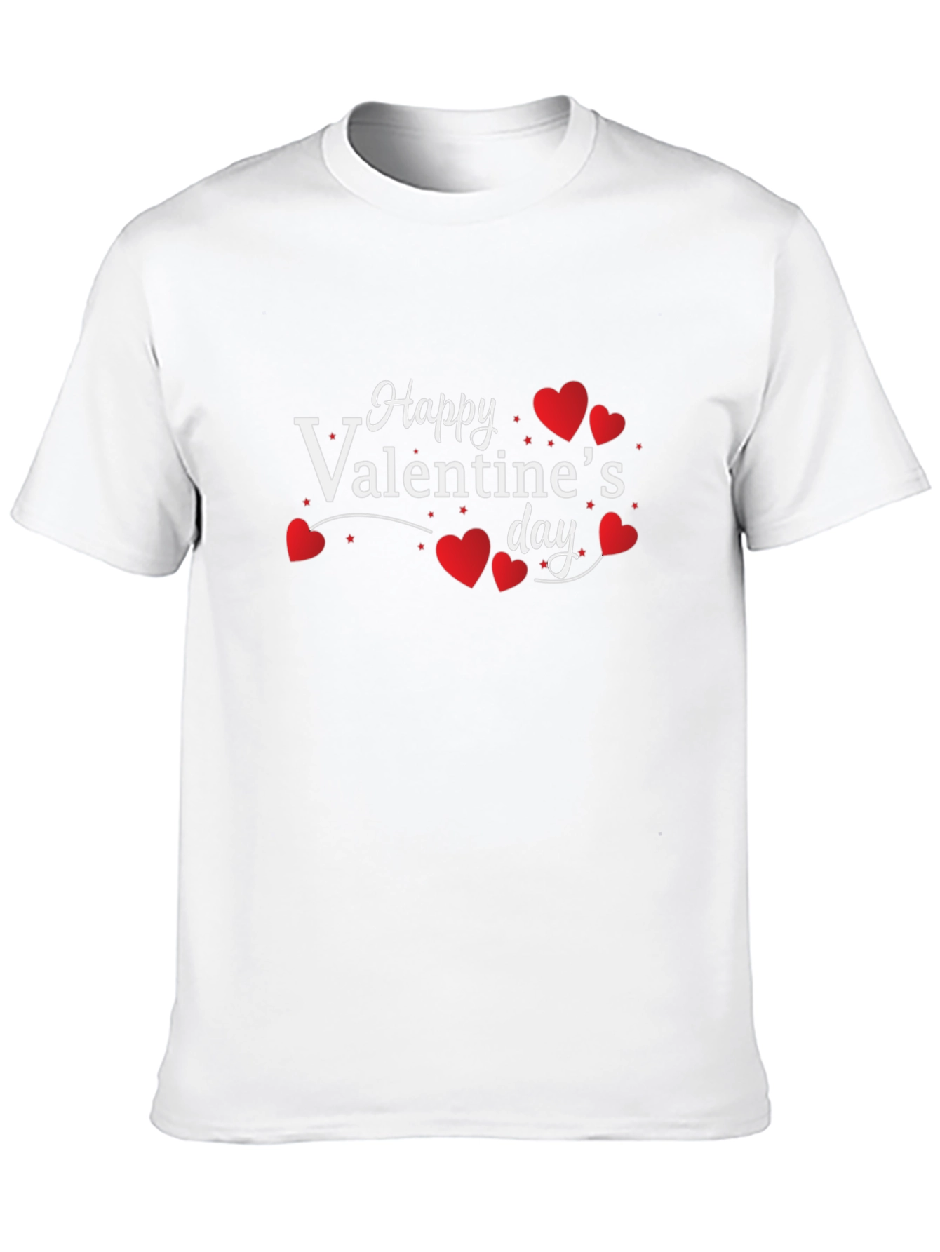 Happy Valentines Day Black T-Shirt