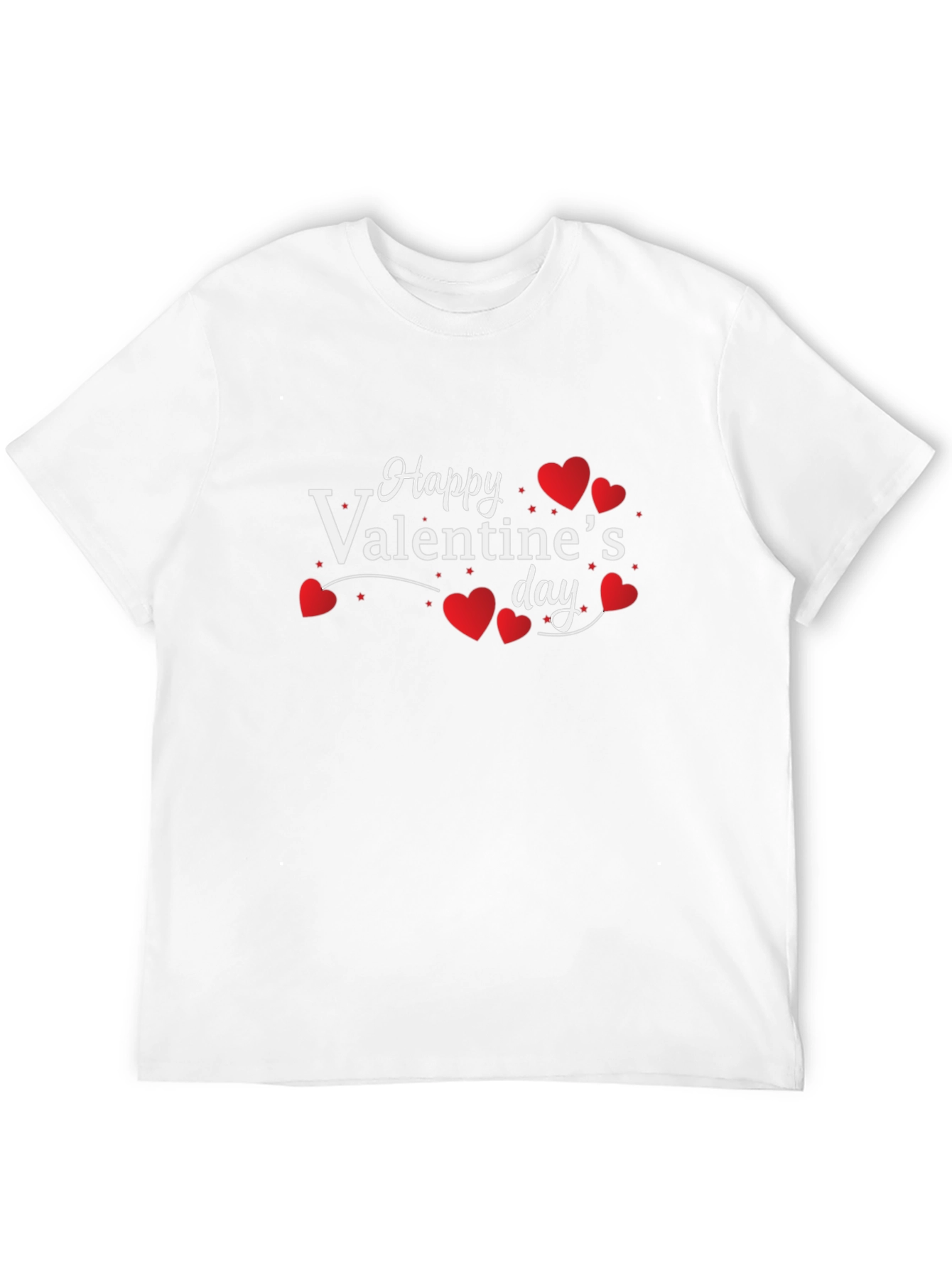 Happy Valentines Day Black T-Shirt