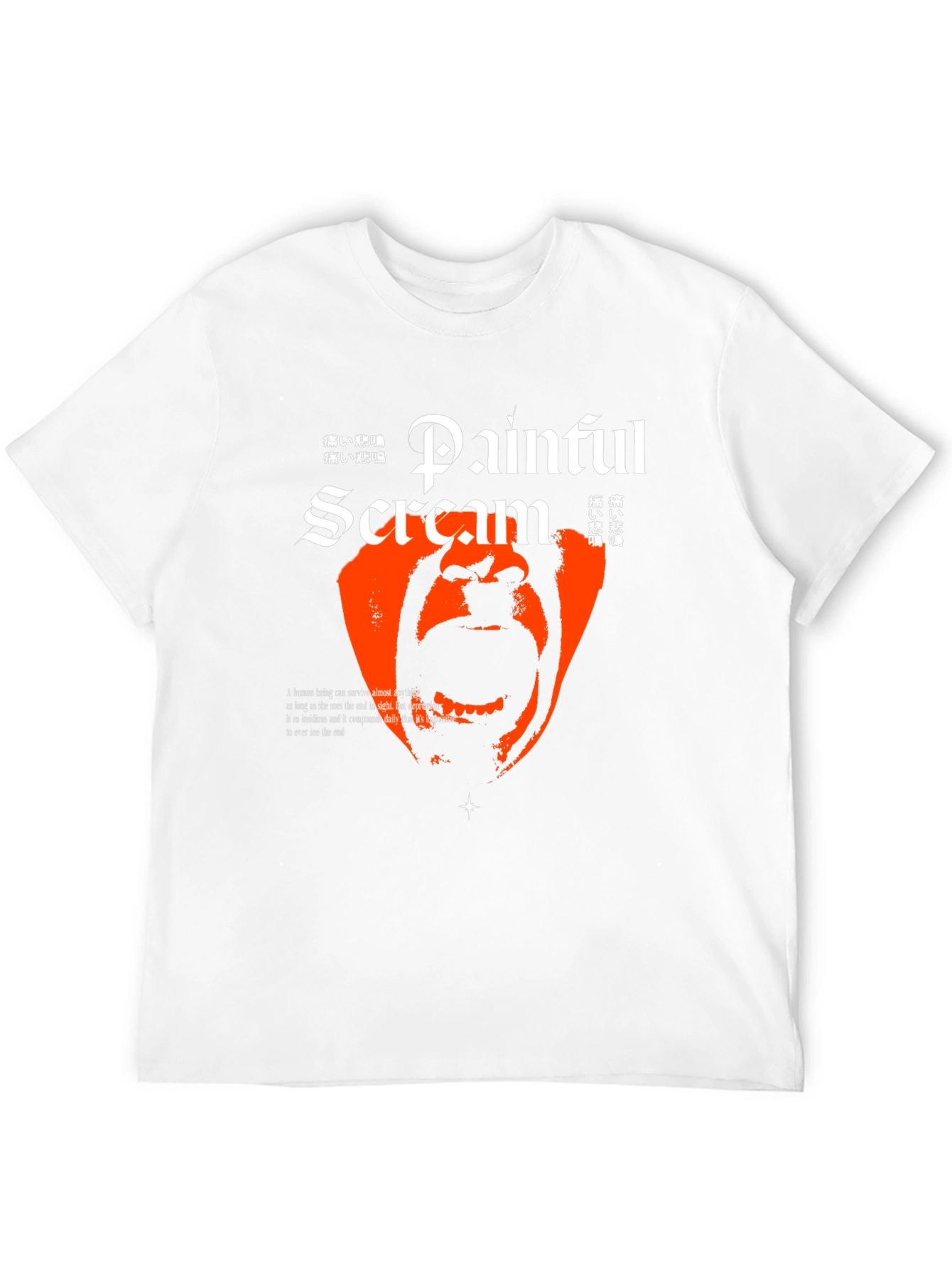 Painful Scream Graphic T-Shirt